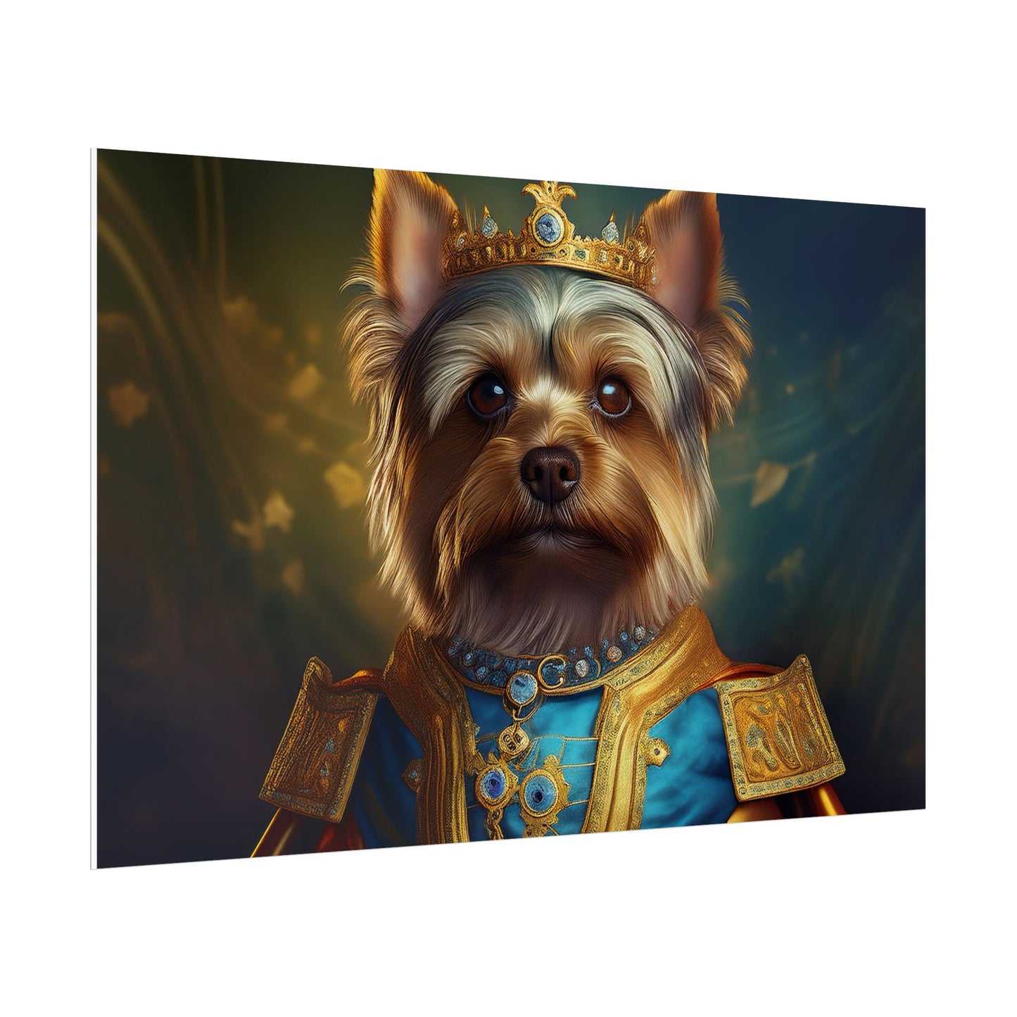 Yorkshire Terrier Dog Renaissance Pet Portrait Print | Wall Art | Wall Print | Dog Art