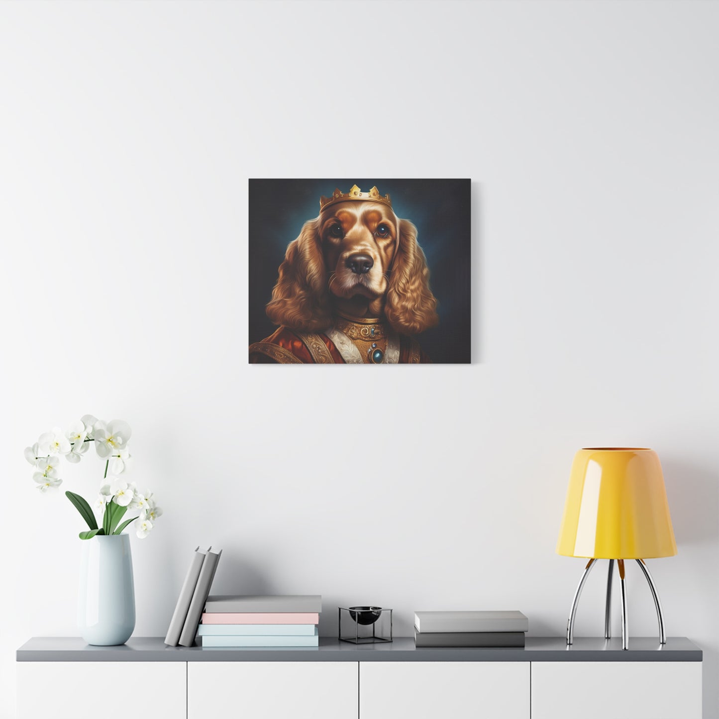 Cocker Spaniel Renaissance Pet Portrait on Canvas | Wall art | wall print
