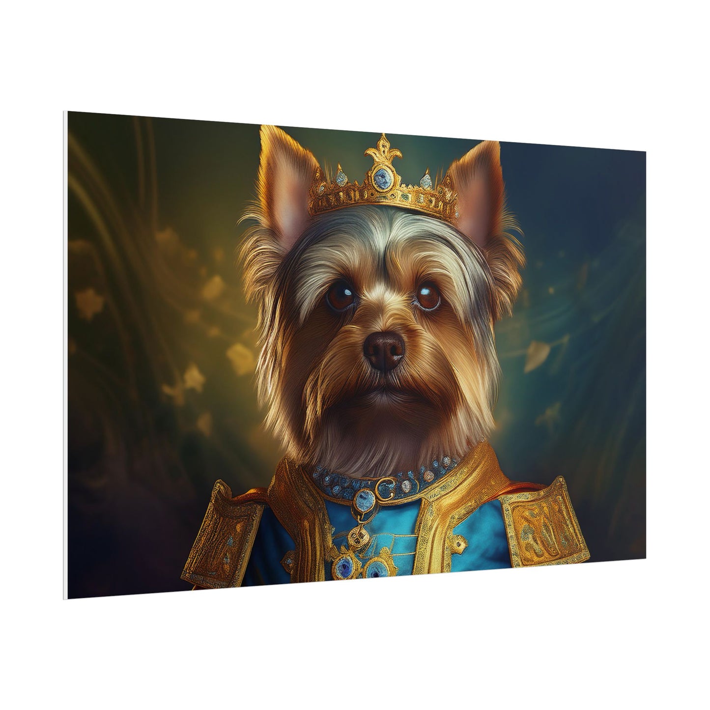 Yorkshire Terrier Dog Renaissance Pet Portrait Print | Wall Art | Wall Print | Dog Art