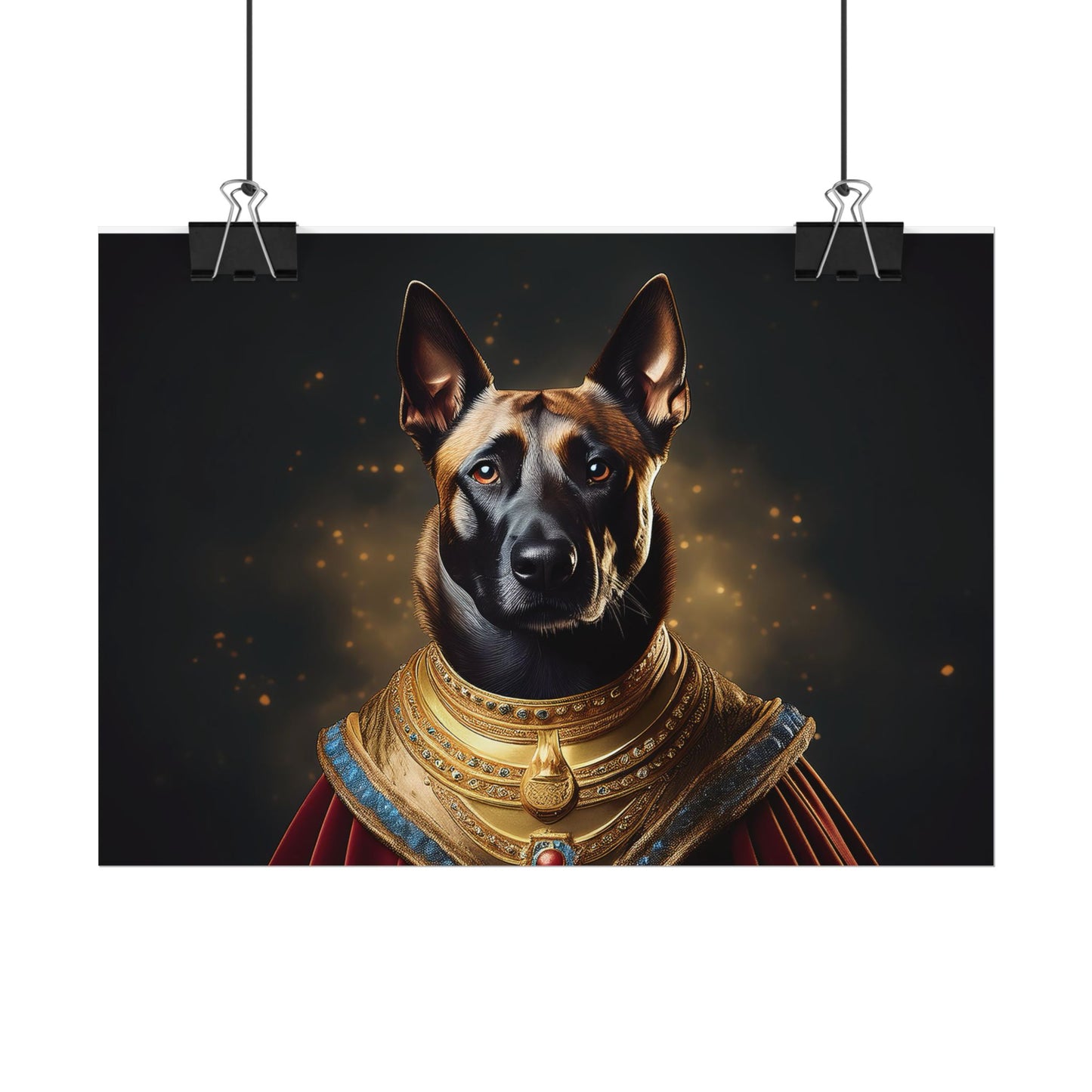 Belgian Malinois Renaissance Dog Portrait Wall Print, Art Print, Art Print, Animal Lover Home Decor, Dog Wall Art, wall art