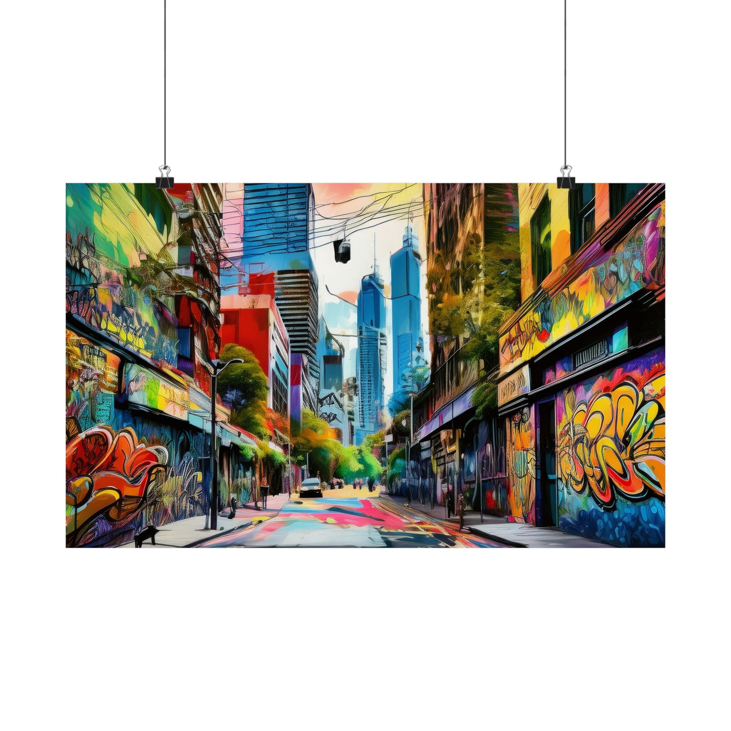 Melbourne Street Graffiti Australia Print | Style 1 | Wall Art | Wall Print