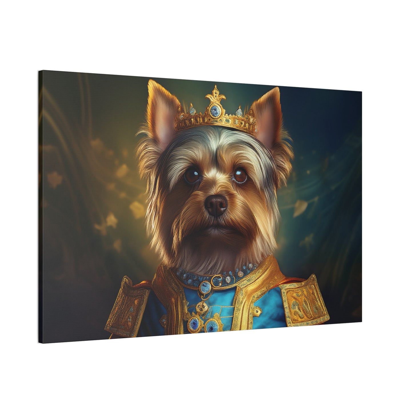 Yorkshire Terrier Renaissance Pet Portrait on Canvas | Wall Art | Wall Print | Dog Art