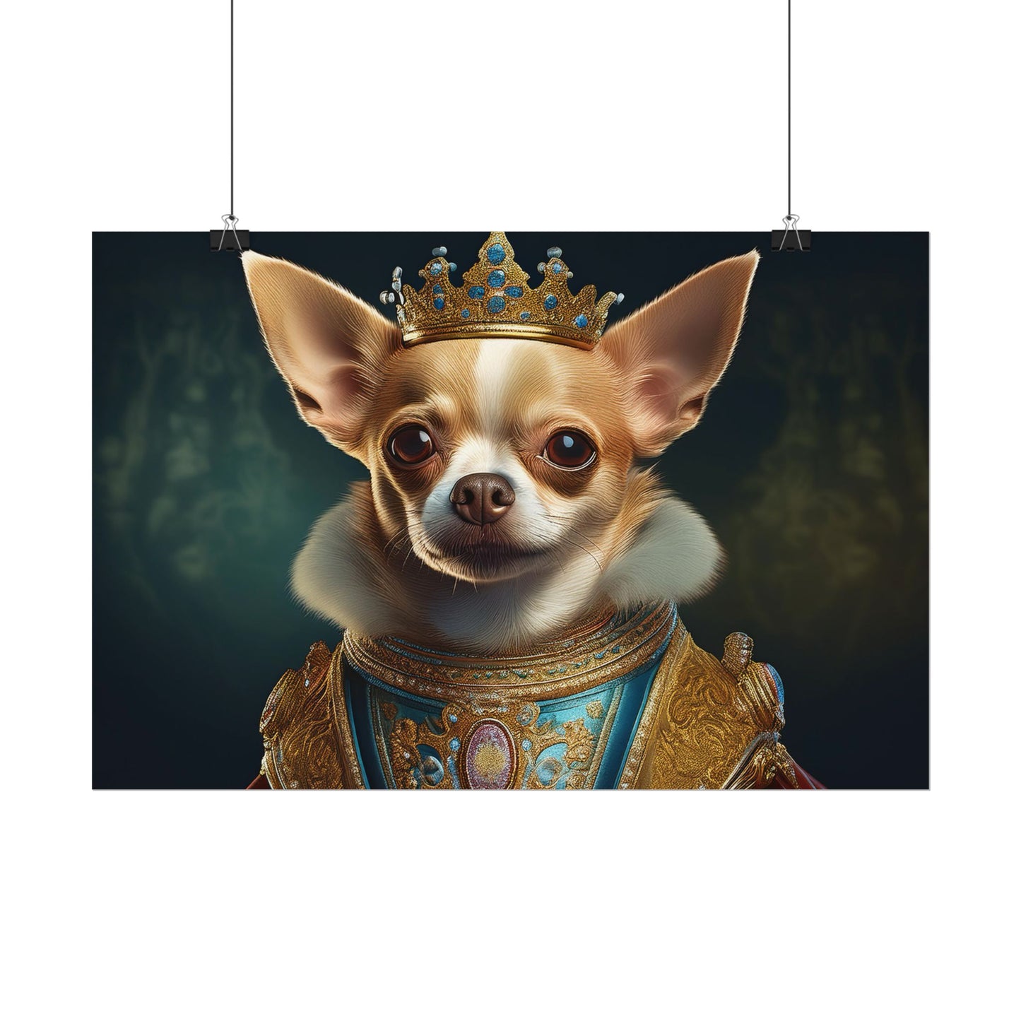 Chihuahua Dog Renaissance Pet Portrait Print | Wall print | Wall art