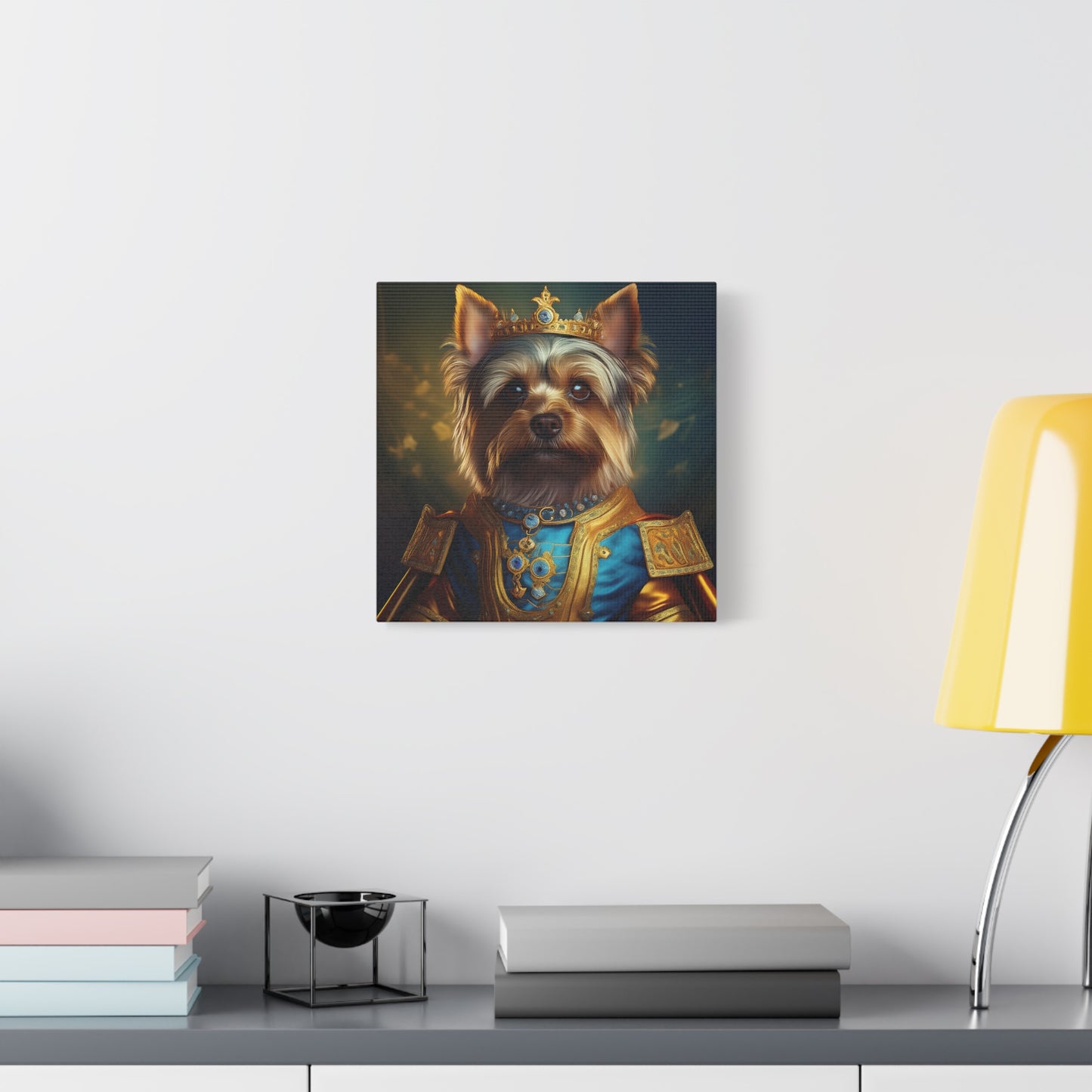 Yorkshire Terrier Renaissance Pet Portrait on Canvas | Wall Art | Wall Print | Dog Art