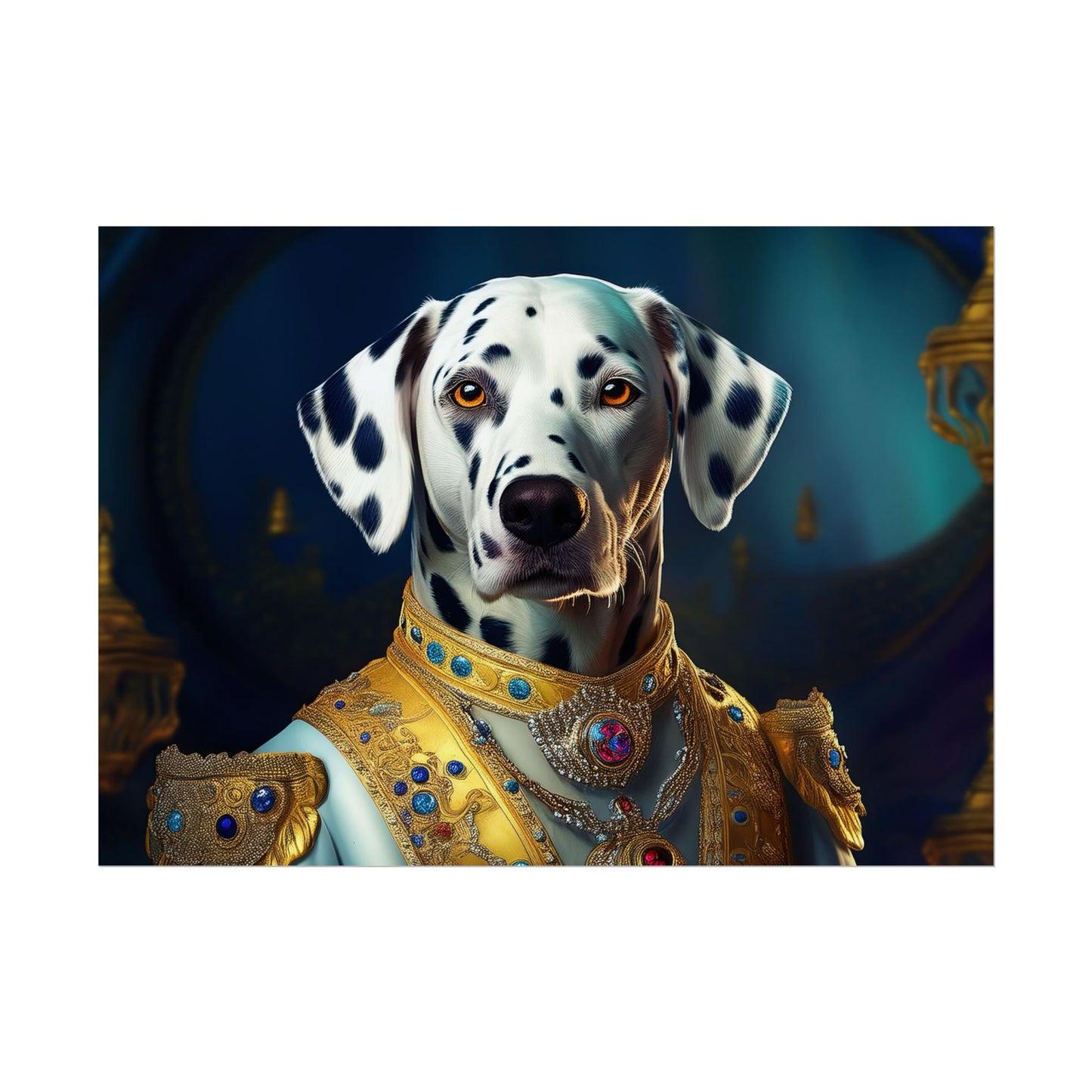 Dalmation Dog Renaissance Pet Portrait Wall Print | Art Print | Wall Art | Dog Art