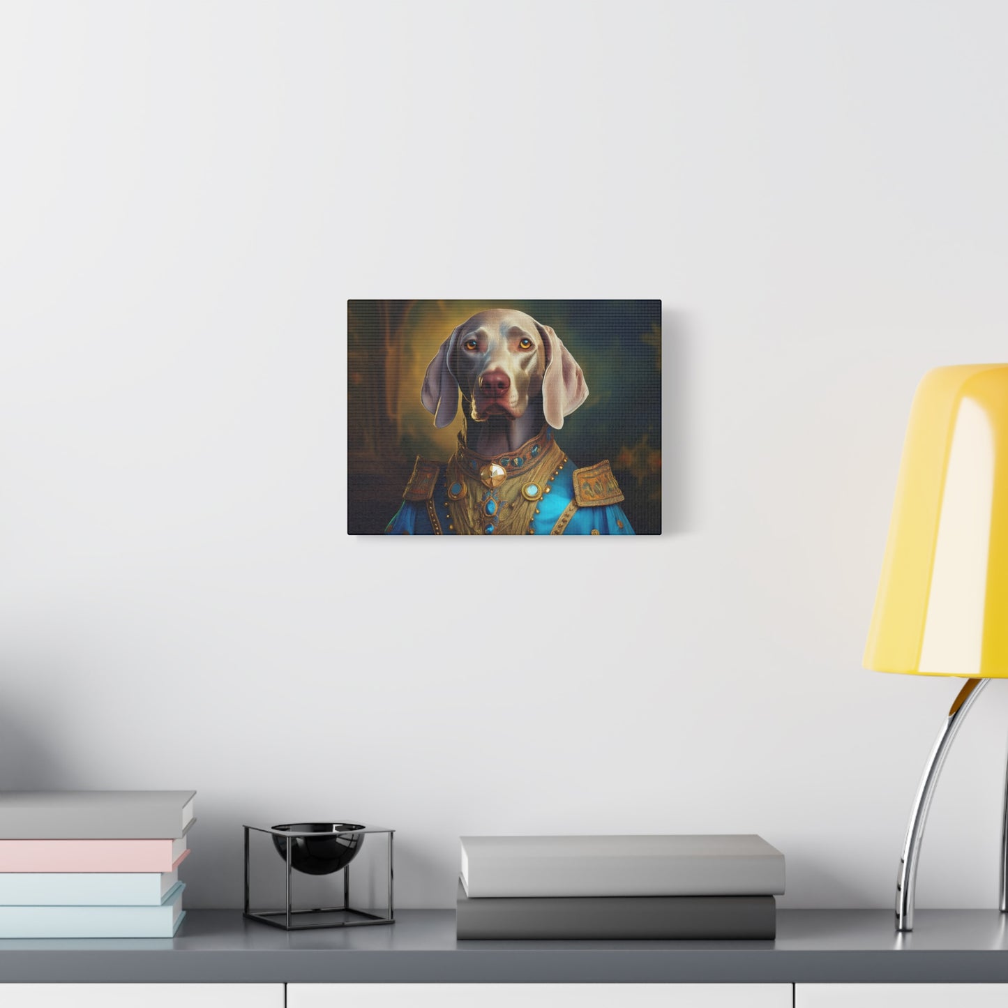 Weimaraner Renaissance Pet Portrait on Canvas - wall art, wall print, dog portrait, dog art