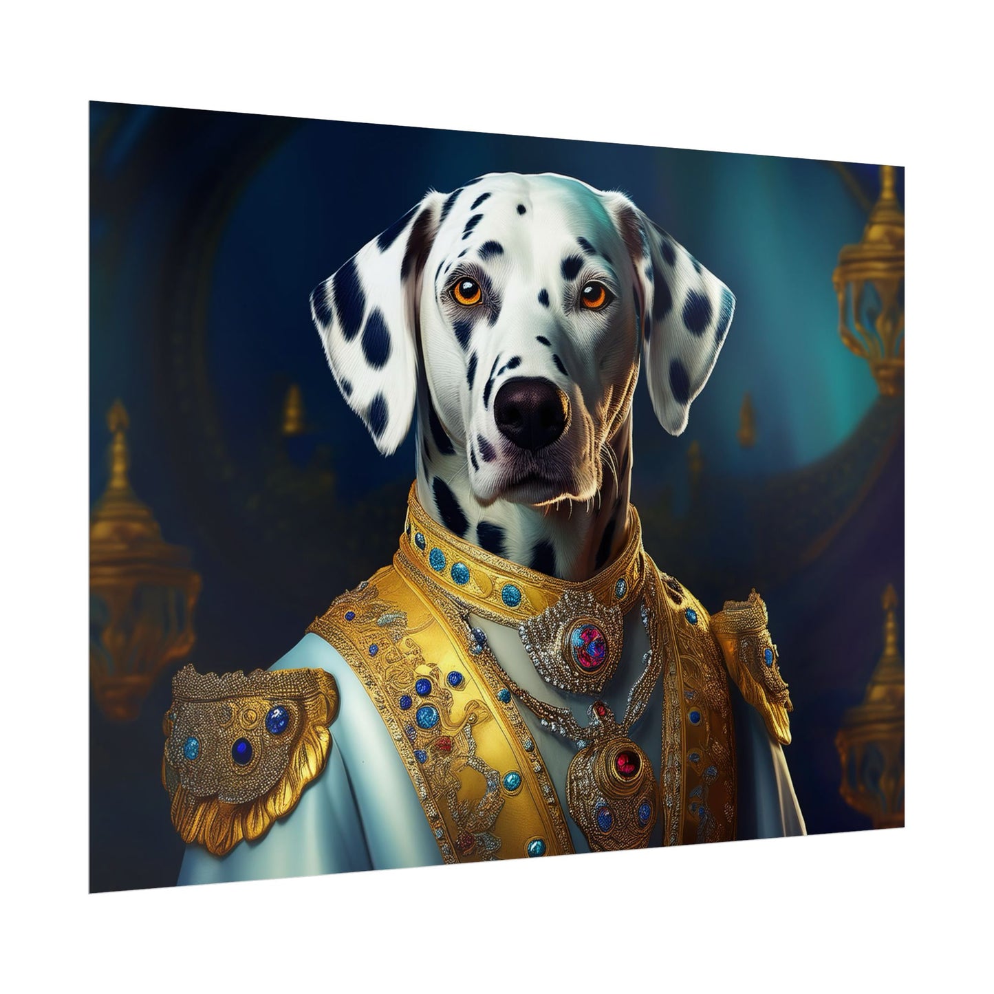 Dalmation Dog Renaissance Pet Portrait Wall Print | Art Print | Wall Art | Dog Art