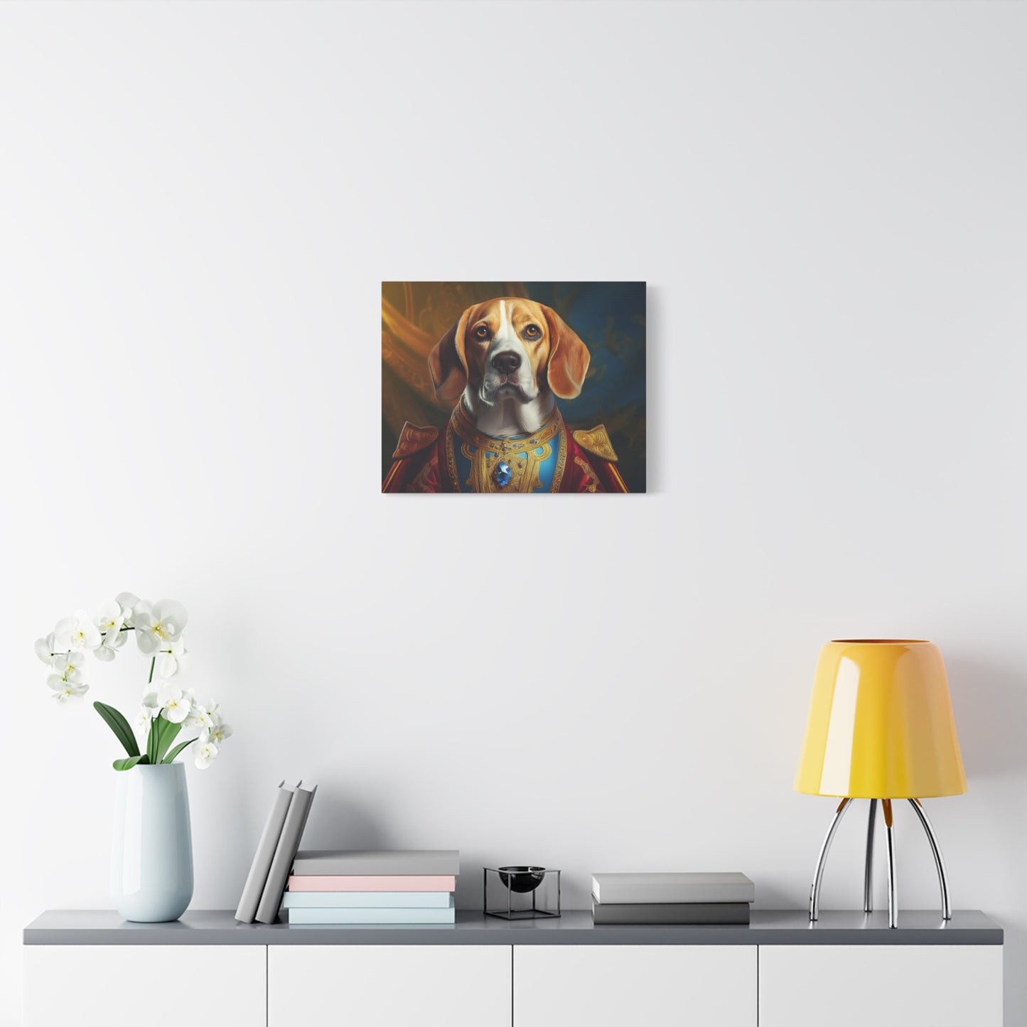 Beagle Renaissance Pet Dog Portrait - Canvas, wall art, wall print, dog portrait, dog art