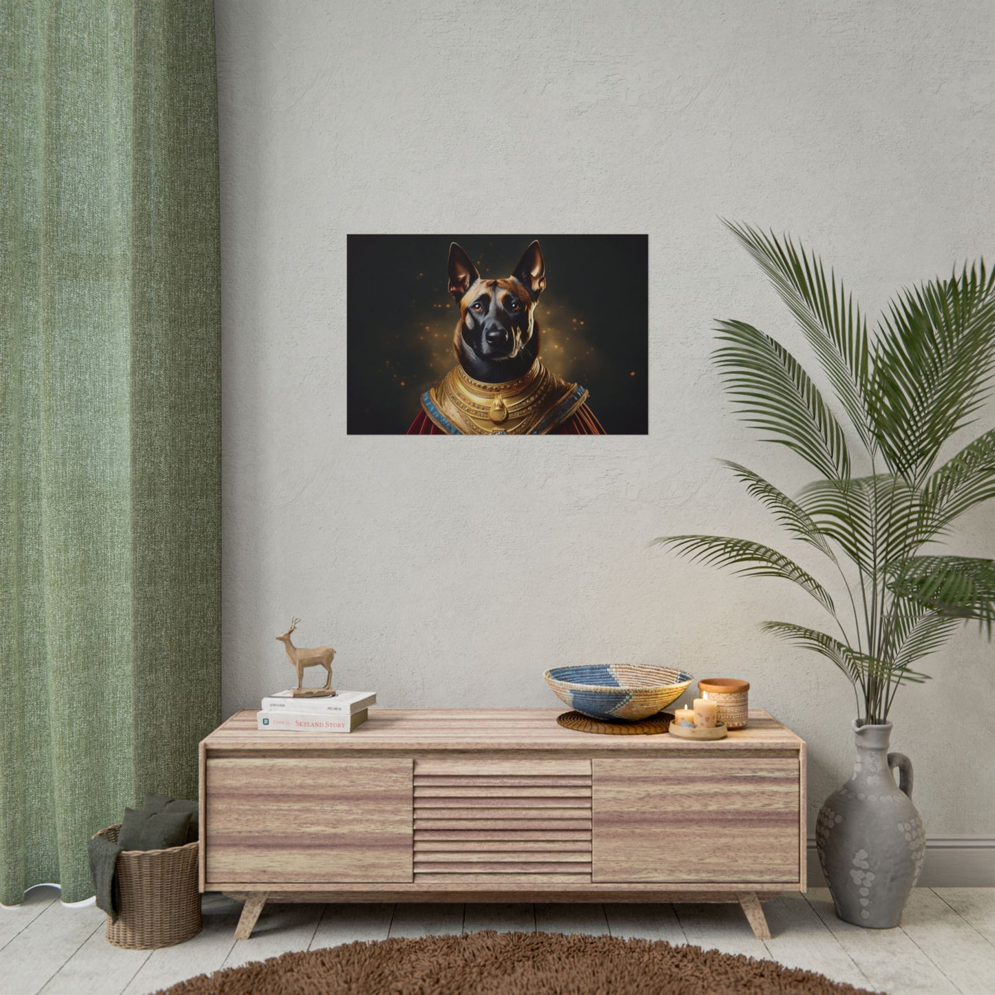 Belgian Malinois Renaissance Dog Portrait Wall Print, Art Print, Art Print, Animal Lover Home Decor, Dog Wall Art, wall art