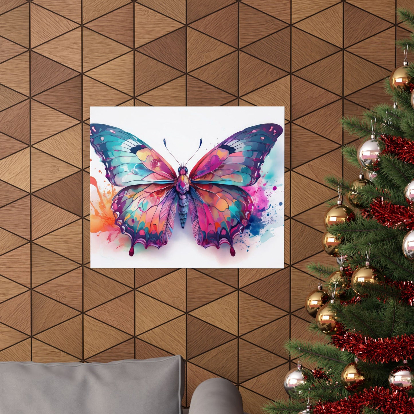 Colorful Butterfly Alcohol Ink Wall Art | Butterfly wall art | Wall Art | Wall Print