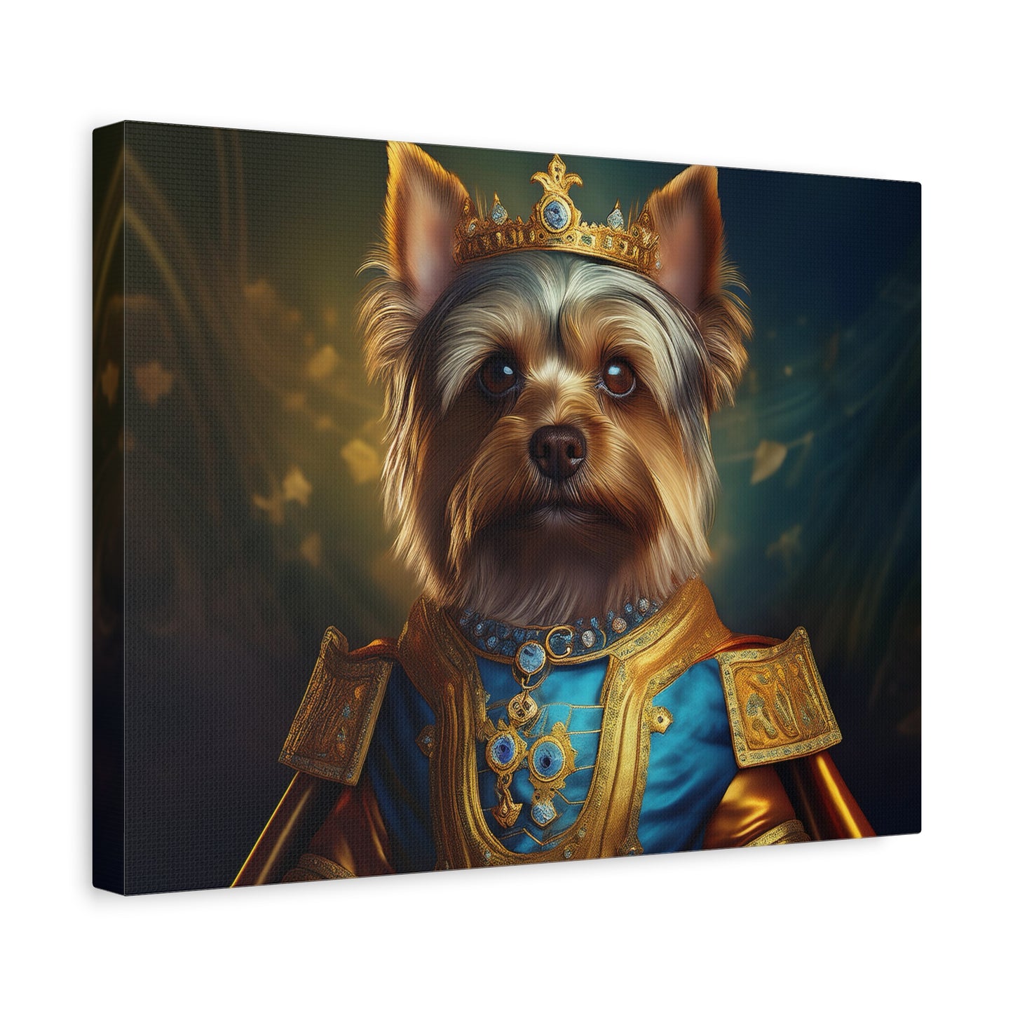 Yorkshire Terrier Renaissance Pet Portrait on Canvas | Wall Art | Wall Print | Dog Art