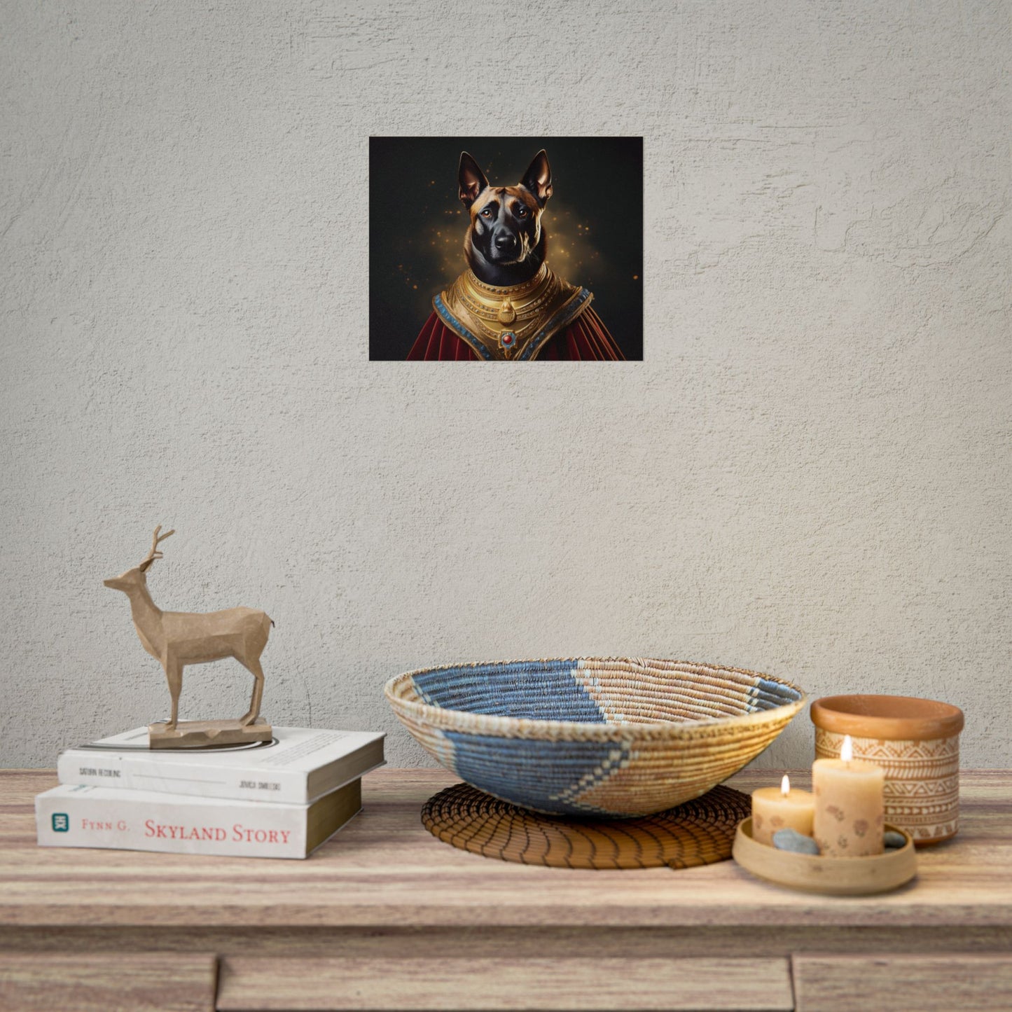 Belgian Malinois Renaissance Dog Portrait Wall Print, Art Print, Art Print, Animal Lover Home Decor, Dog Wall Art, wall art