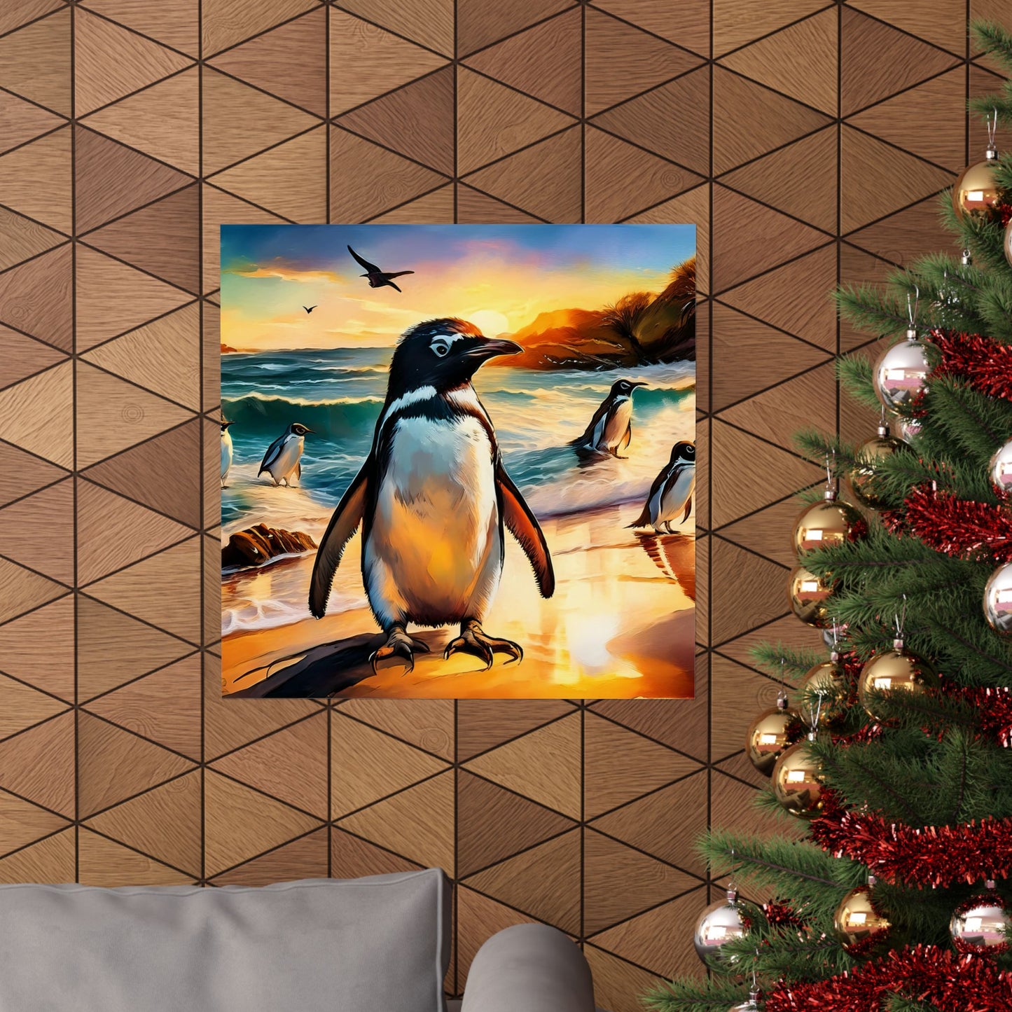 Phillip Island Little Penguins Australia Wall Art | Vibrant Wall Print | Unique Painting Print | Style 3 | Wall Art | Wall Print