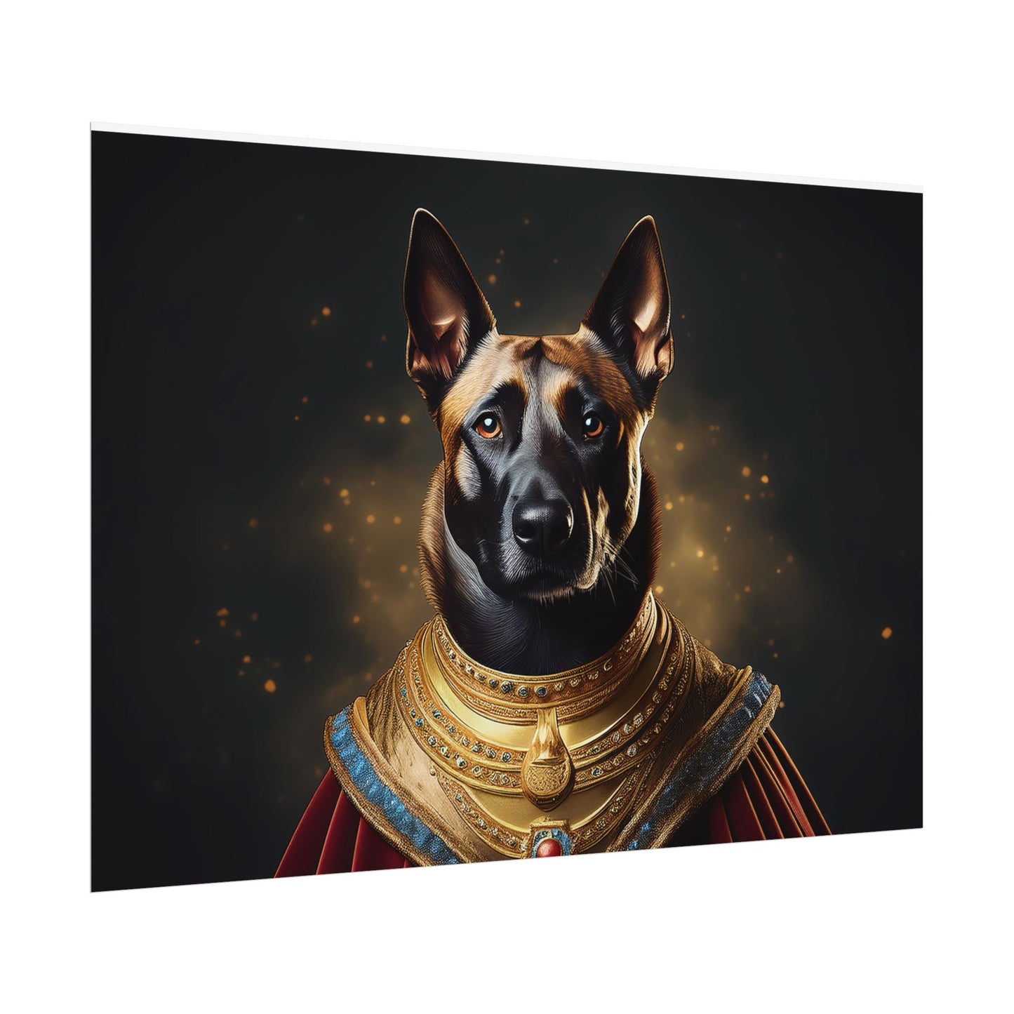 Belgian Malinois Renaissance Dog Portrait Wall Print, Art Print, Art Print, Animal Lover Home Decor, Dog Wall Art, wall art