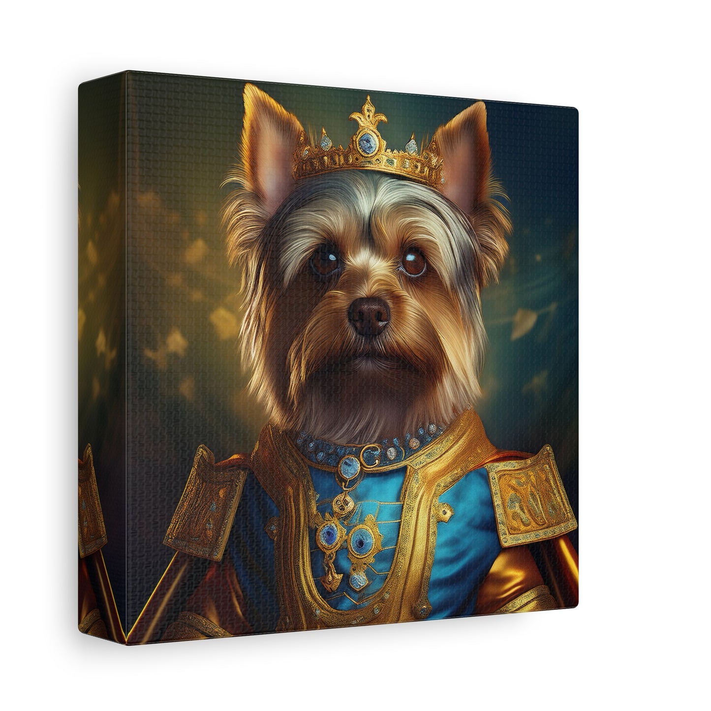 Yorkshire Terrier Renaissance Pet Portrait on Canvas | Wall Art | Wall Print | Dog Art