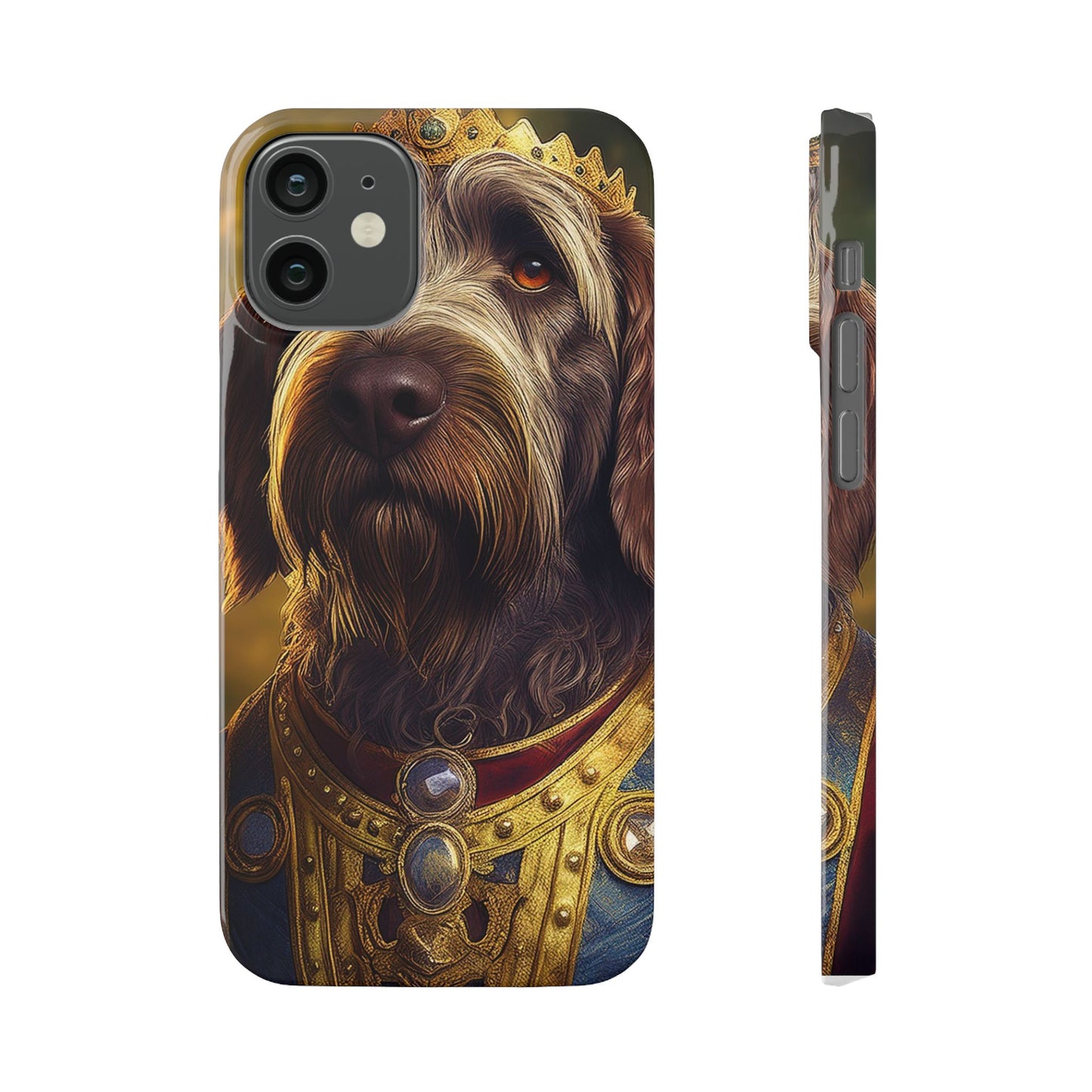 Wirehaired Pointing Griffon Renassaince Dog Portrait Slim Phone Case