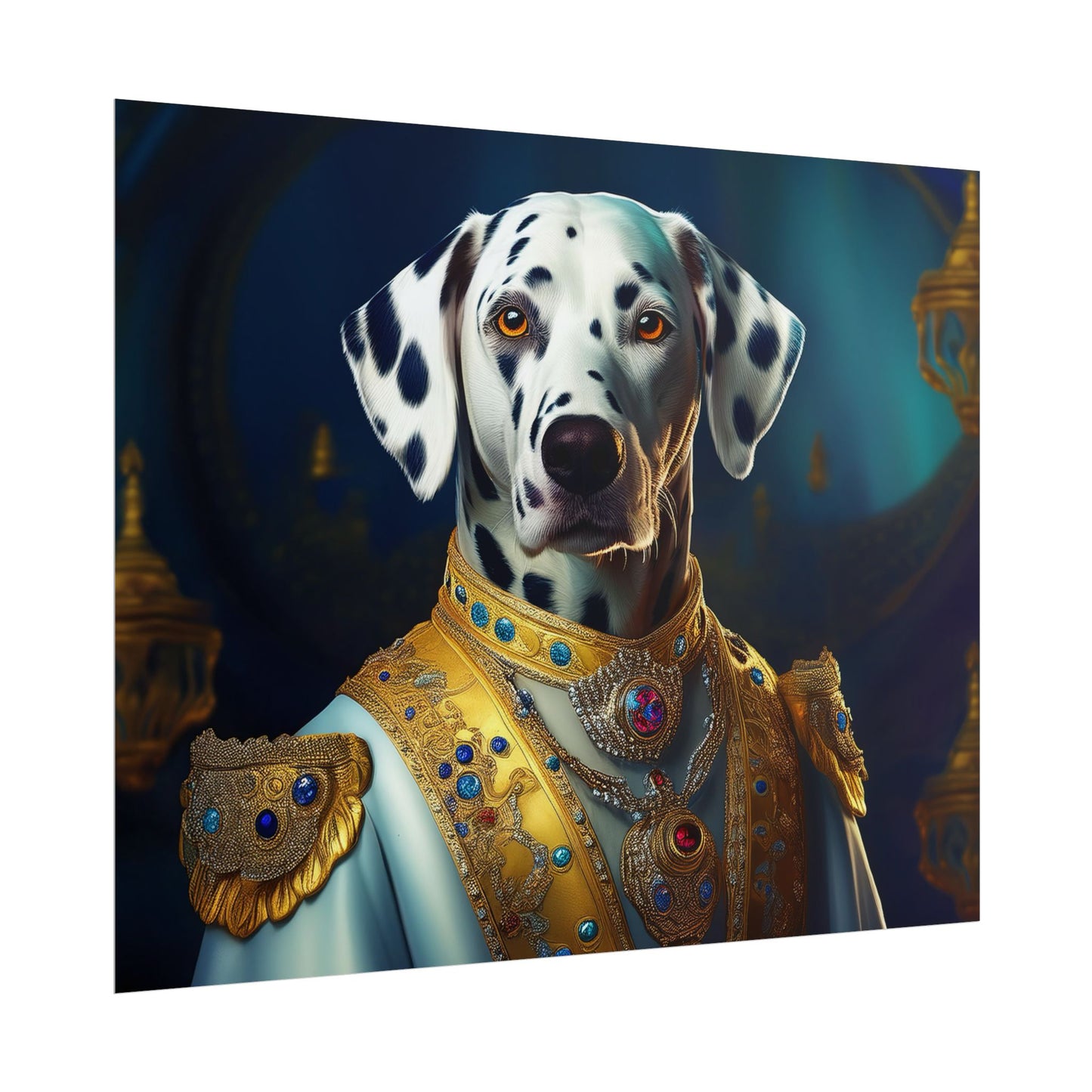 Dalmation Dog Renaissance Pet Portrait Wall Print | Art Print | Wall Art | Dog Art