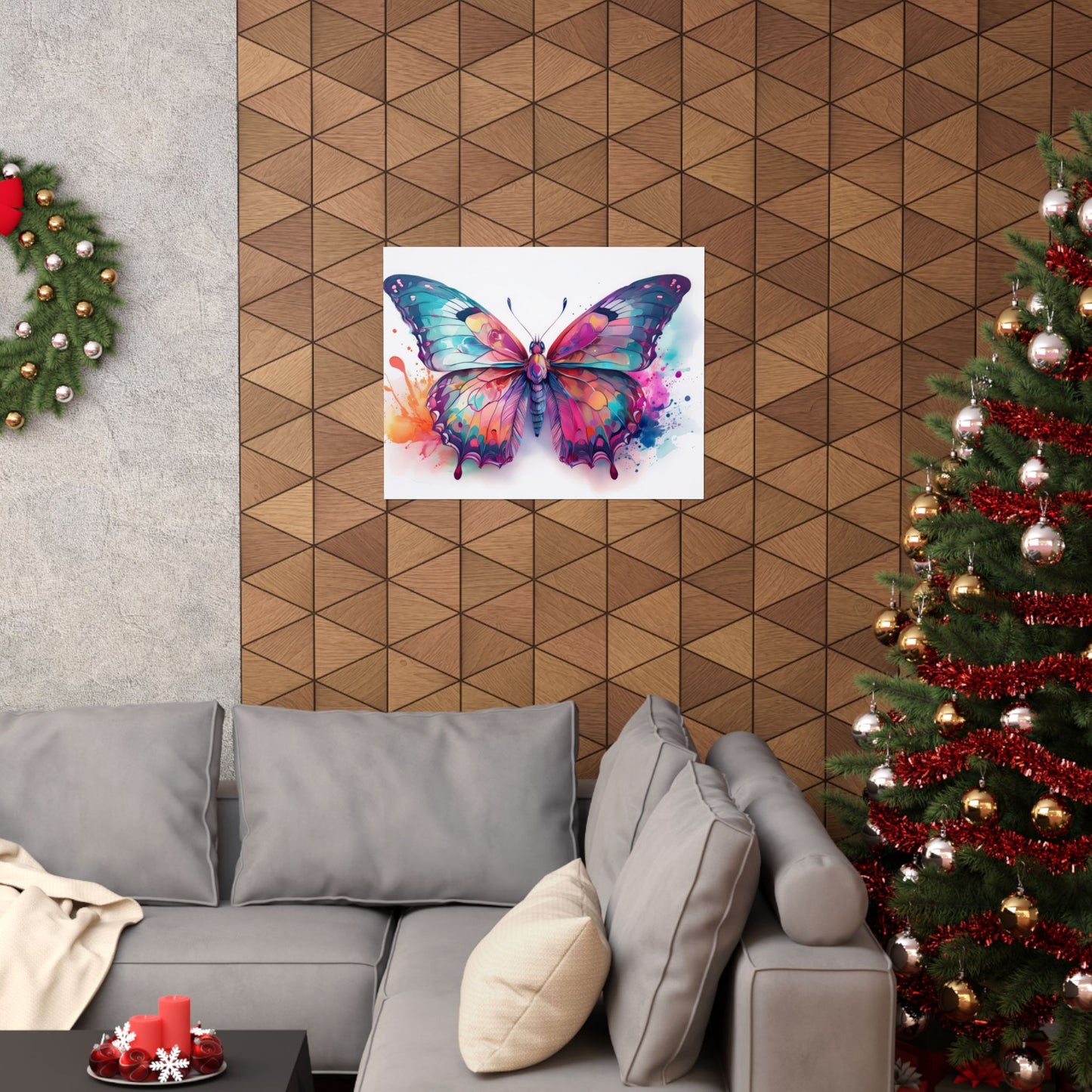 Colorful Butterfly Alcohol Ink Wall Art | Butterfly wall art | Wall Art | Wall Print