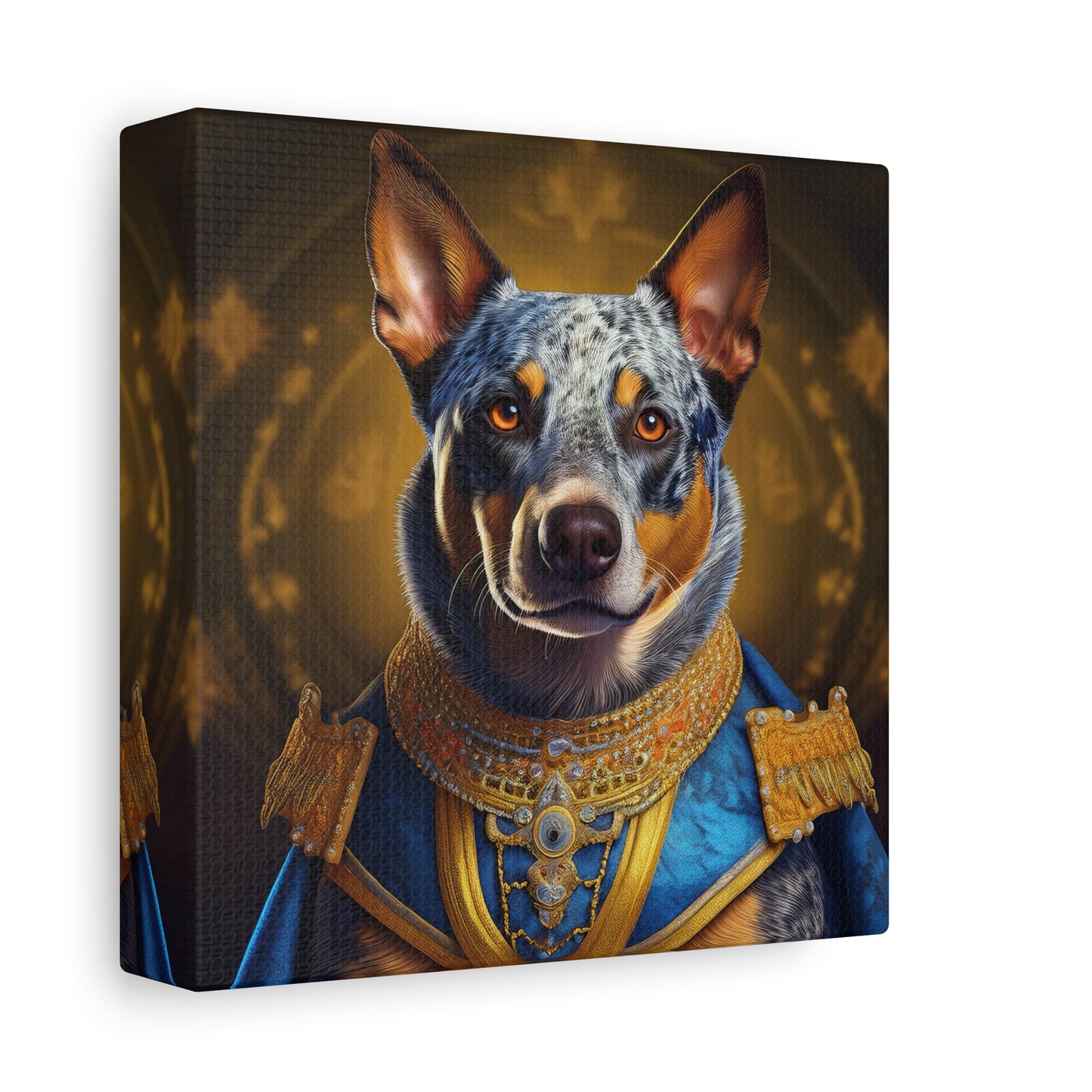 Australian Cattle Dog Renaissance Pet Portrait on Canvas | wall art | wall print