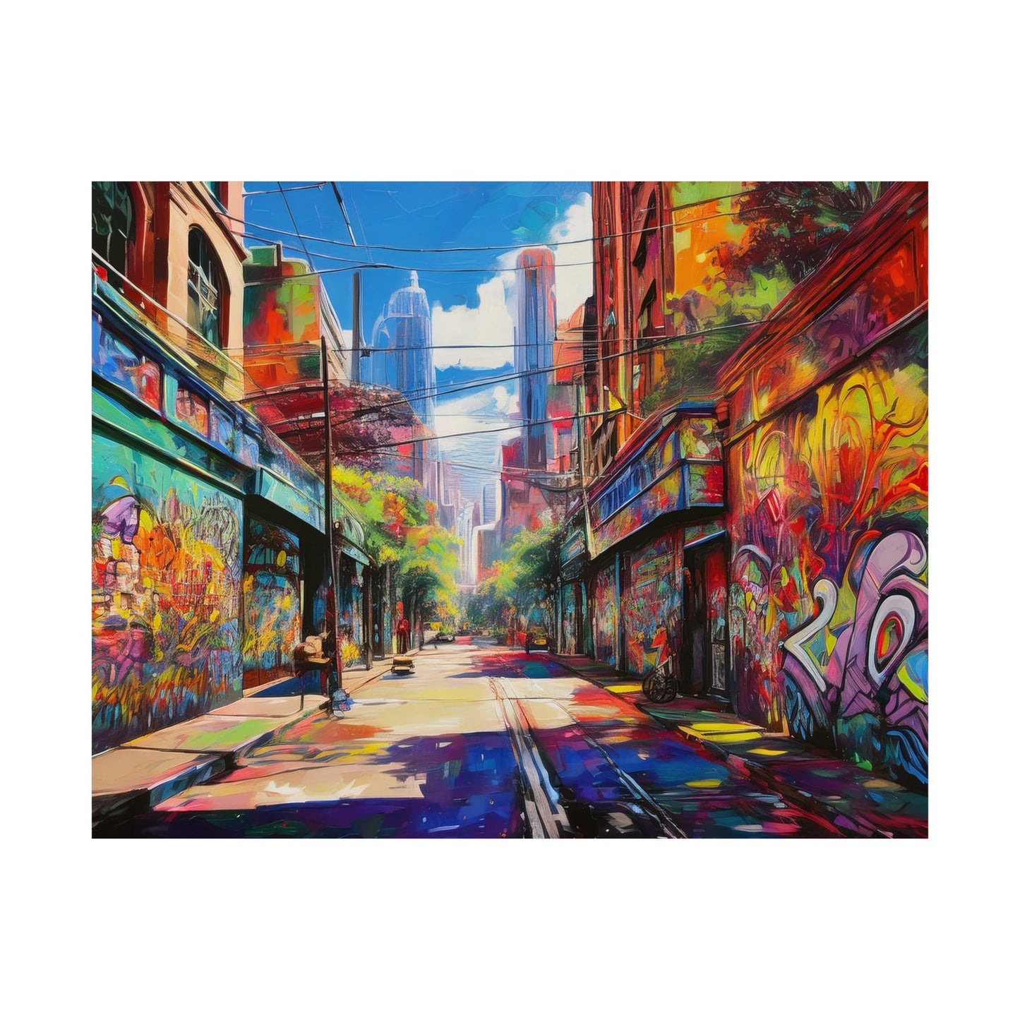 Melbourne Street Graffiti Australia Print | Style 2 | Wall Art | Wall Print