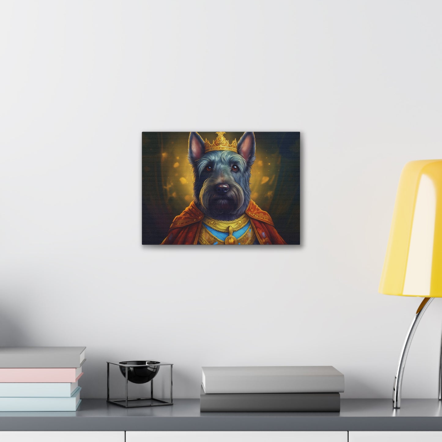 Scottish Terrier Renaissance Pet Portrait on Canvas | Wall art, wall print, dog portrait, dog art