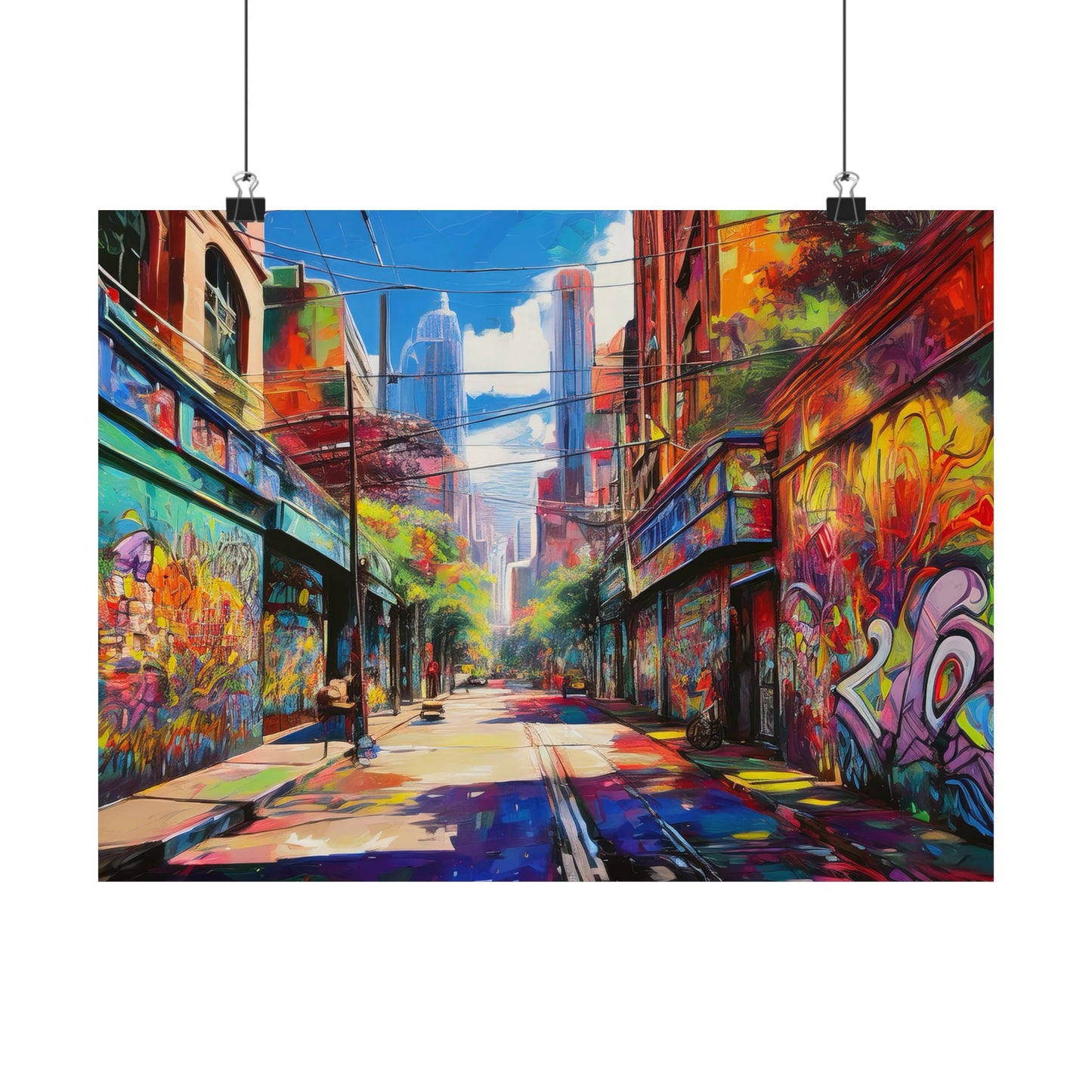 Melbourne Street Graffiti Australia Print | Style 2 | Wall Art | Wall Print