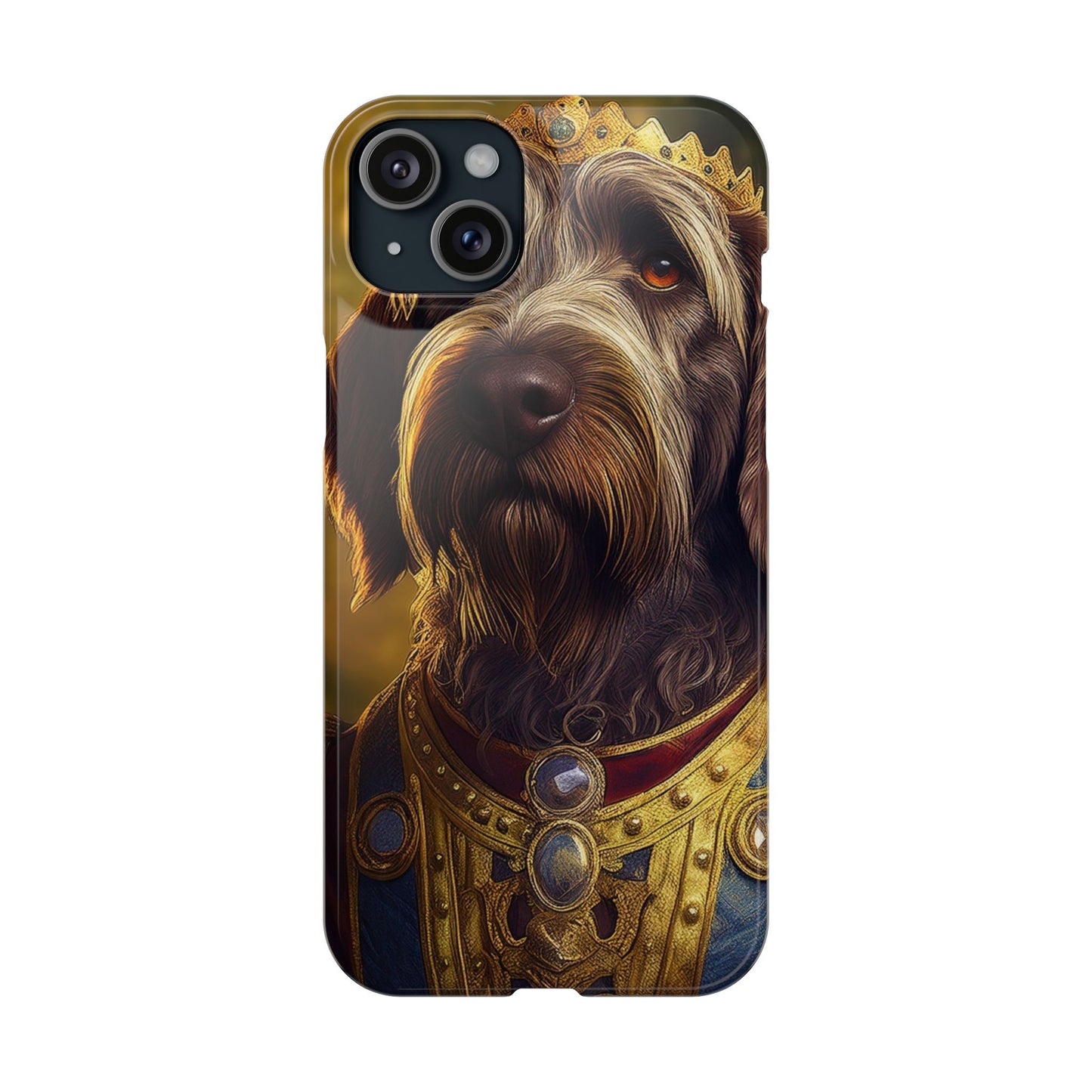 Wirehaired Pointing Griffon Renassaince Dog Portrait Slim Phone Case
