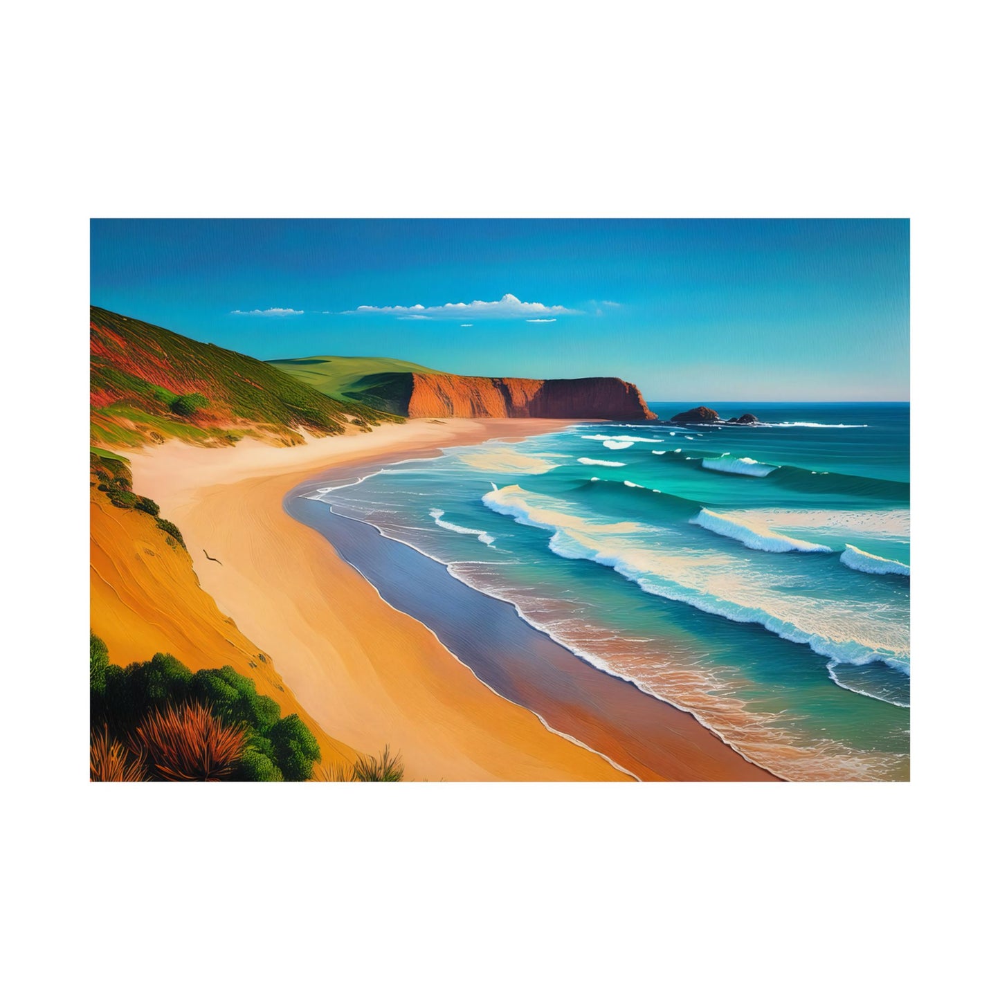 Bells Beach Australia Coastal Print | Style 1 | Wall Art | Wall Print