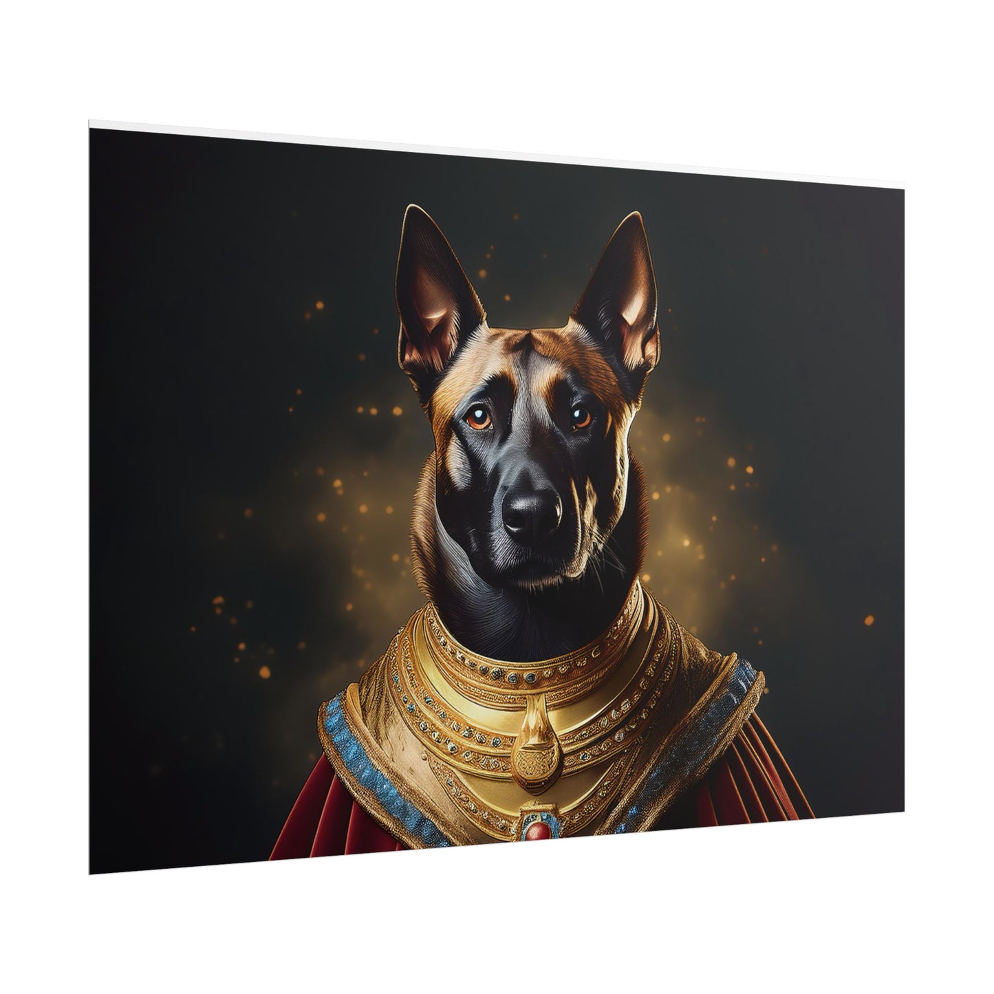 Belgian Malinois Renaissance Dog Portrait Wall Print, Art Print, Art Print, Animal Lover Home Decor, Dog Wall Art, wall art