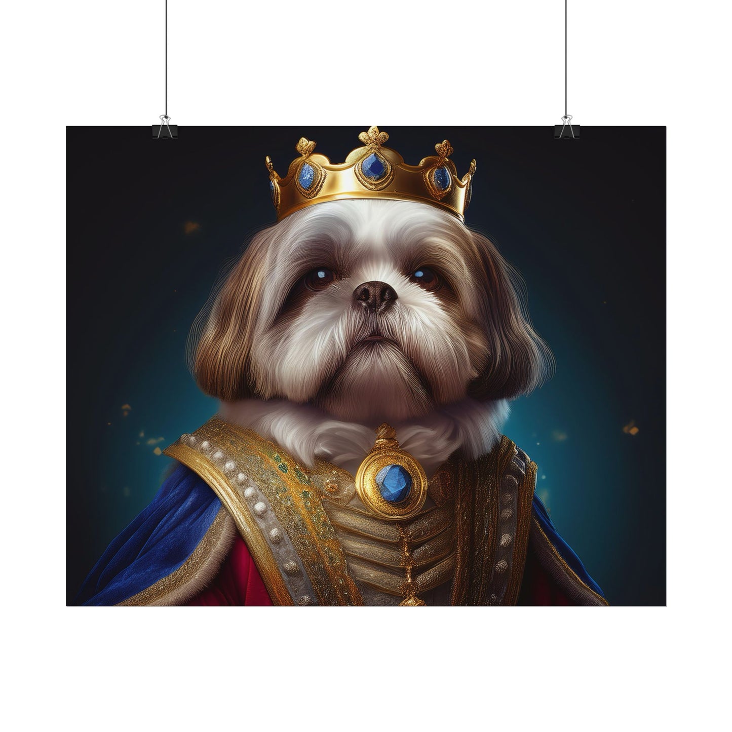 Shih Tzu Renaissance Pet Portrait Print | Dog Lover Wall Art | Dog Memorial Gift | Wall Art | Wall Print