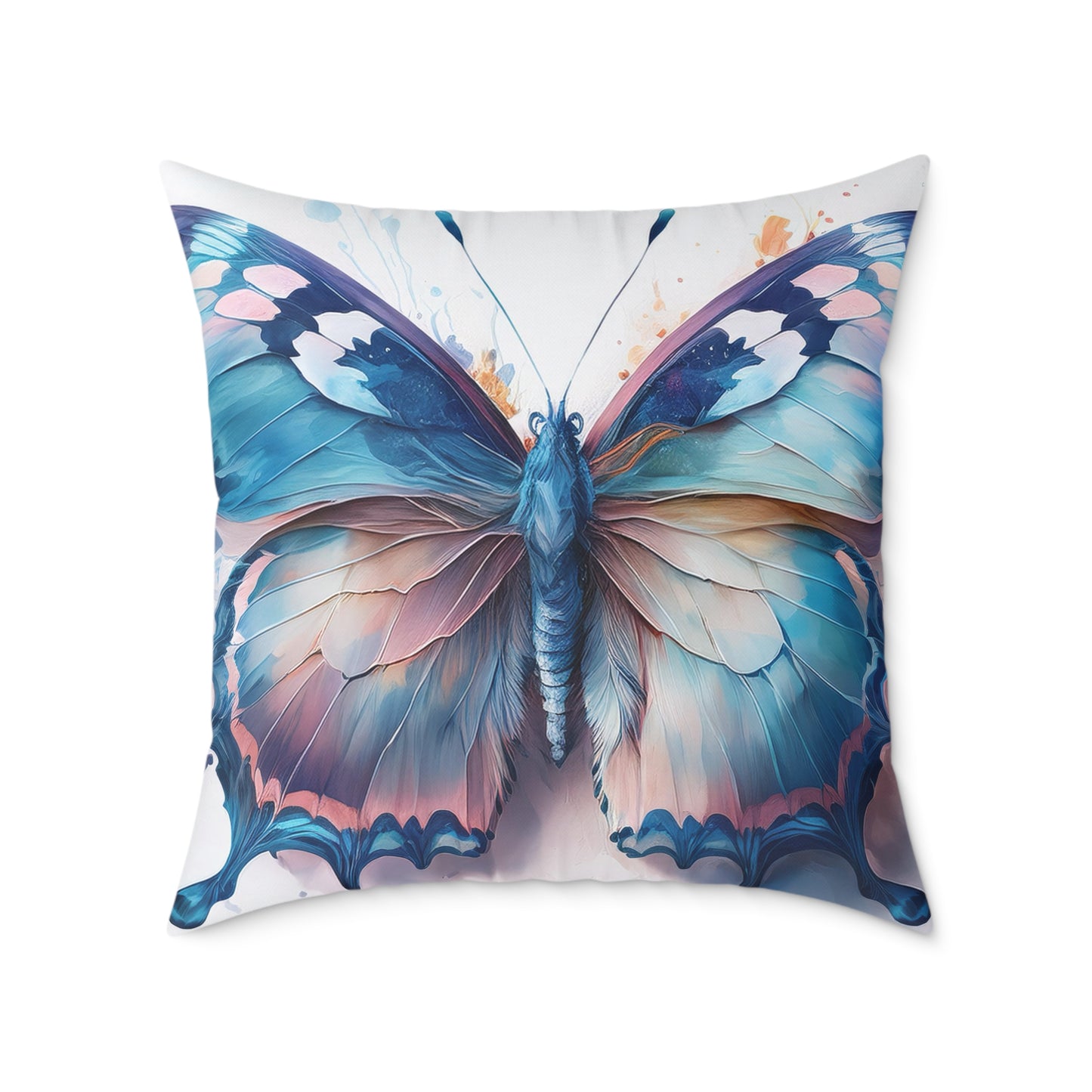 Butterfly Art Throw Pillow, Inspirational Home Decor, Gift for Nature Lovers, Cozy Living Room Accent, Spring Decor, Butterfly Lovers
