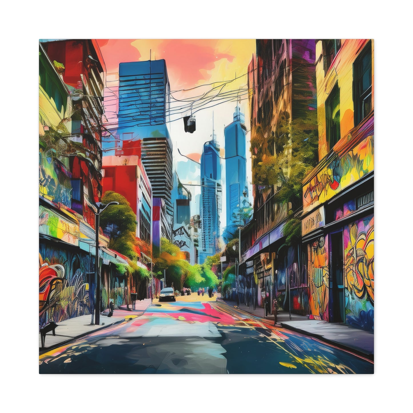 Melbourne Street Graffiti Australia Canvas Art | Style 1 | Wall Art | Wall Print
