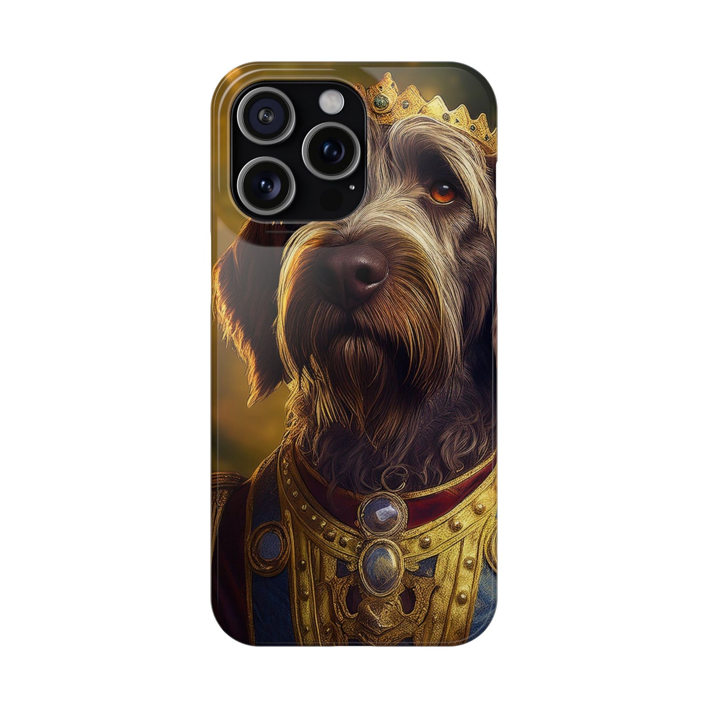 Wirehaired Pointing Griffon Renassaince Dog Portrait Slim Phone Case