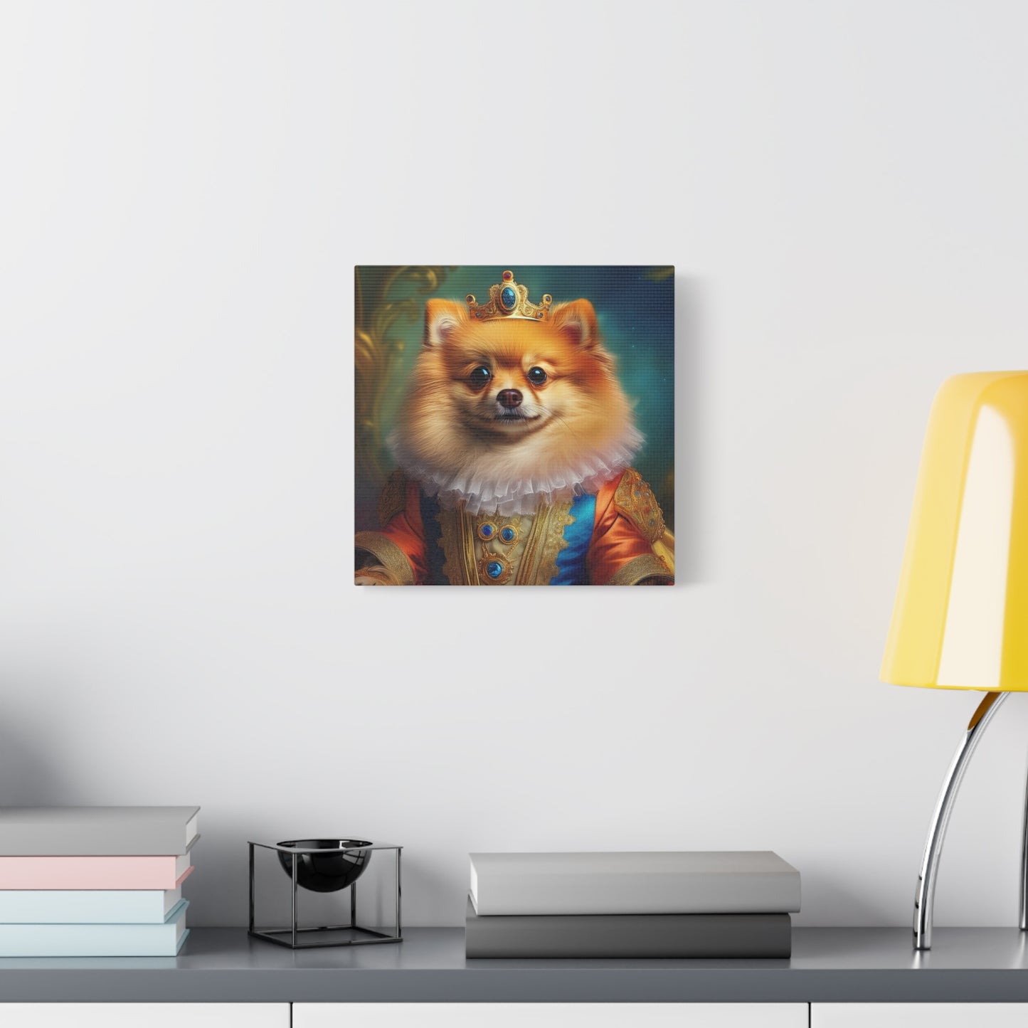 Pomeranian Renaissance Pet Portrait - Canvas - dog art, dog portait, wall art, wall print