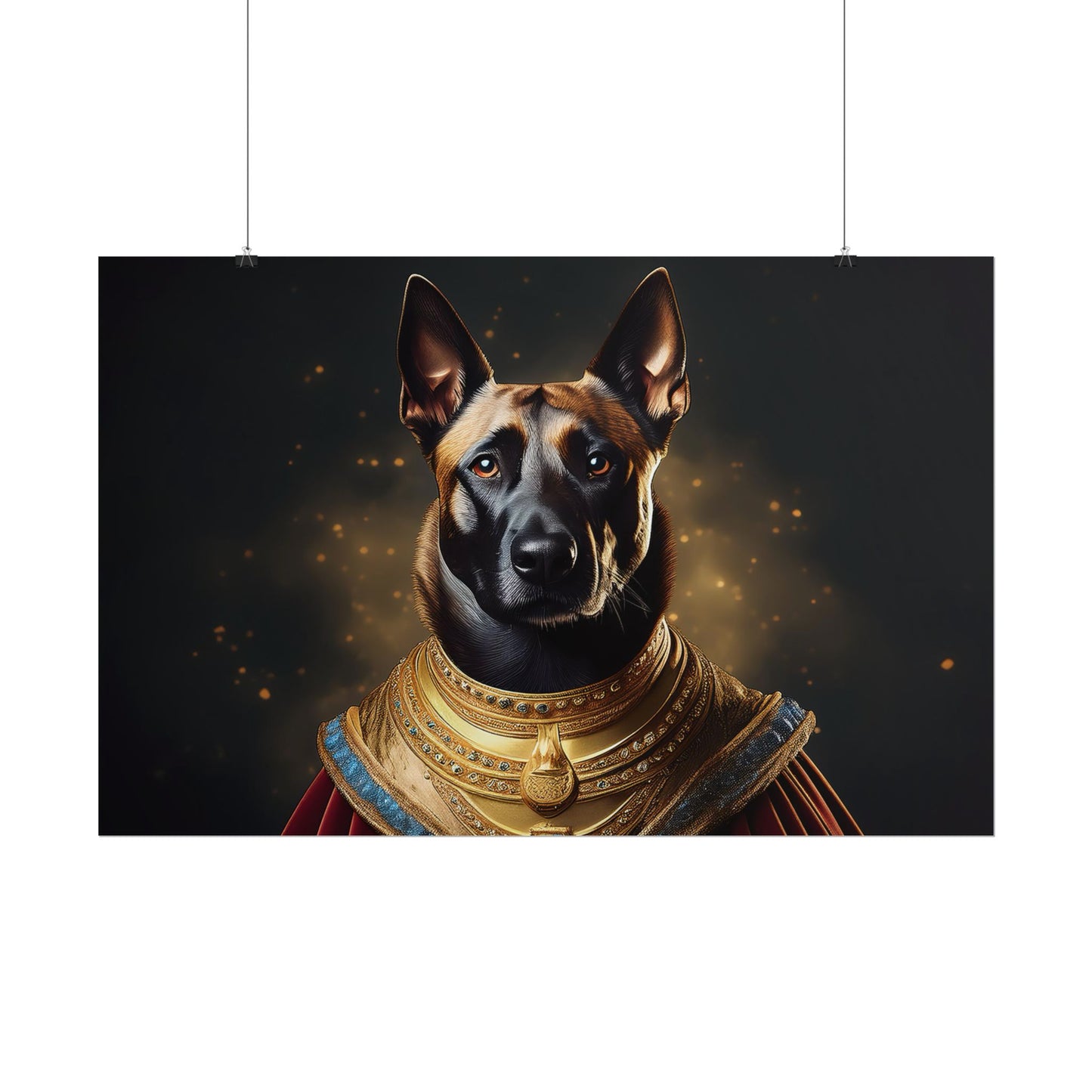 Belgian Malinois Renaissance Dog Portrait Wall Print, Art Print, Art Print, Animal Lover Home Decor, Dog Wall Art, wall art