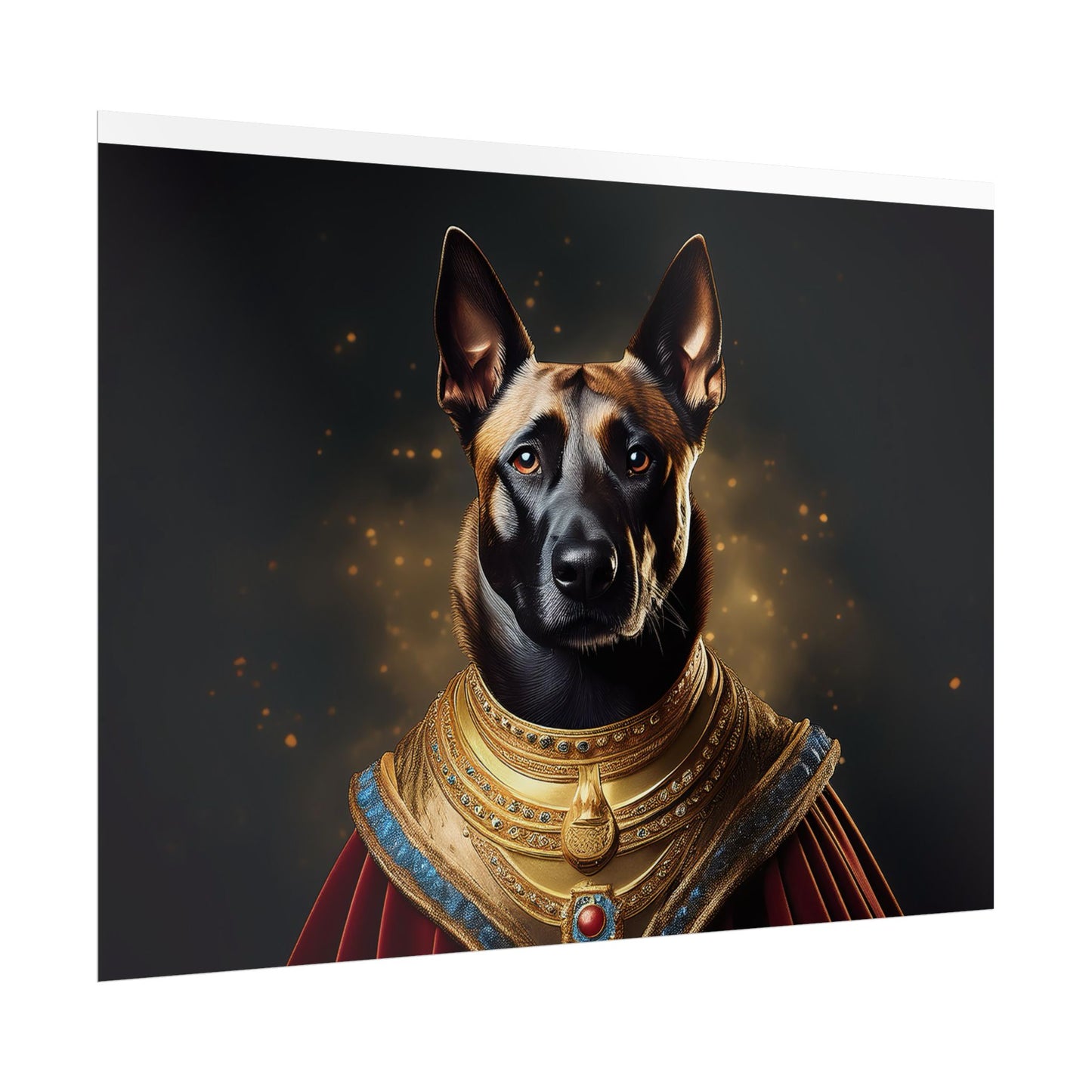 Belgian Malinois Renaissance Dog Portrait Wall Print, Art Print, Art Print, Animal Lover Home Decor, Dog Wall Art, wall art