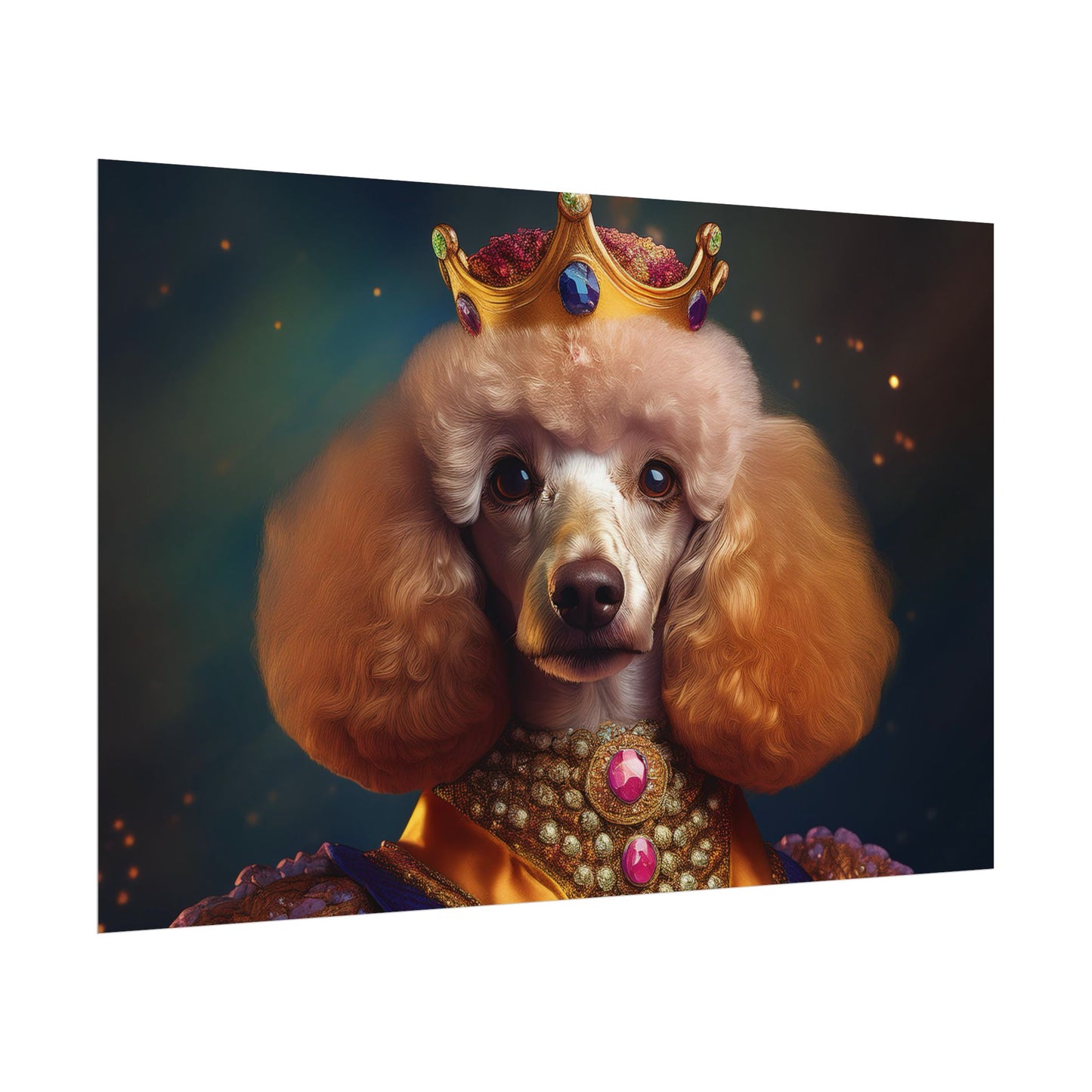 Poodle Dog Renaissance Pet Portrait, Dog Lover Gift, Animal Lover, Home Decor, Wall Art, Wall Print
