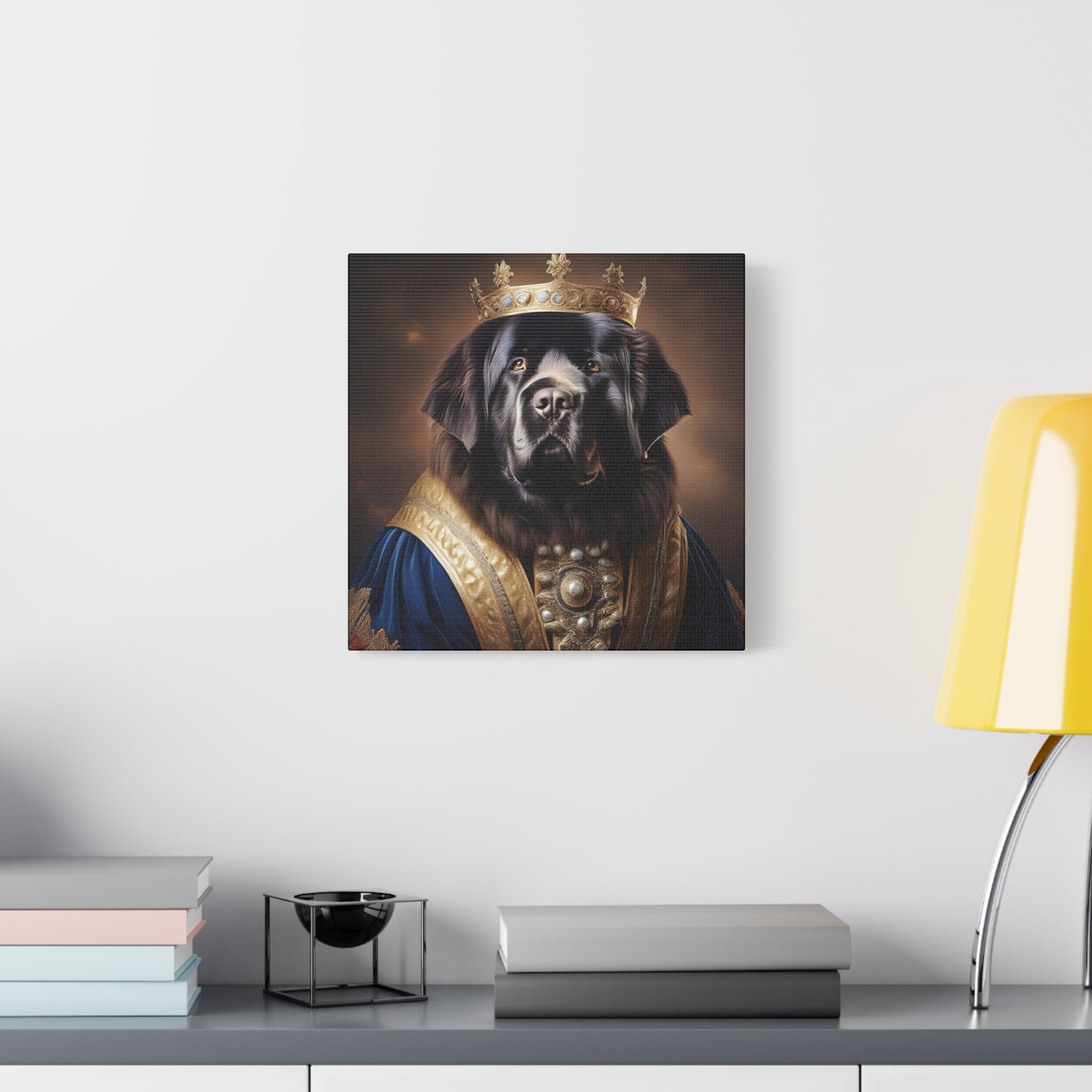 Newfoundland Renaissance Pet Portrait on Canvas | wall art | wall print
