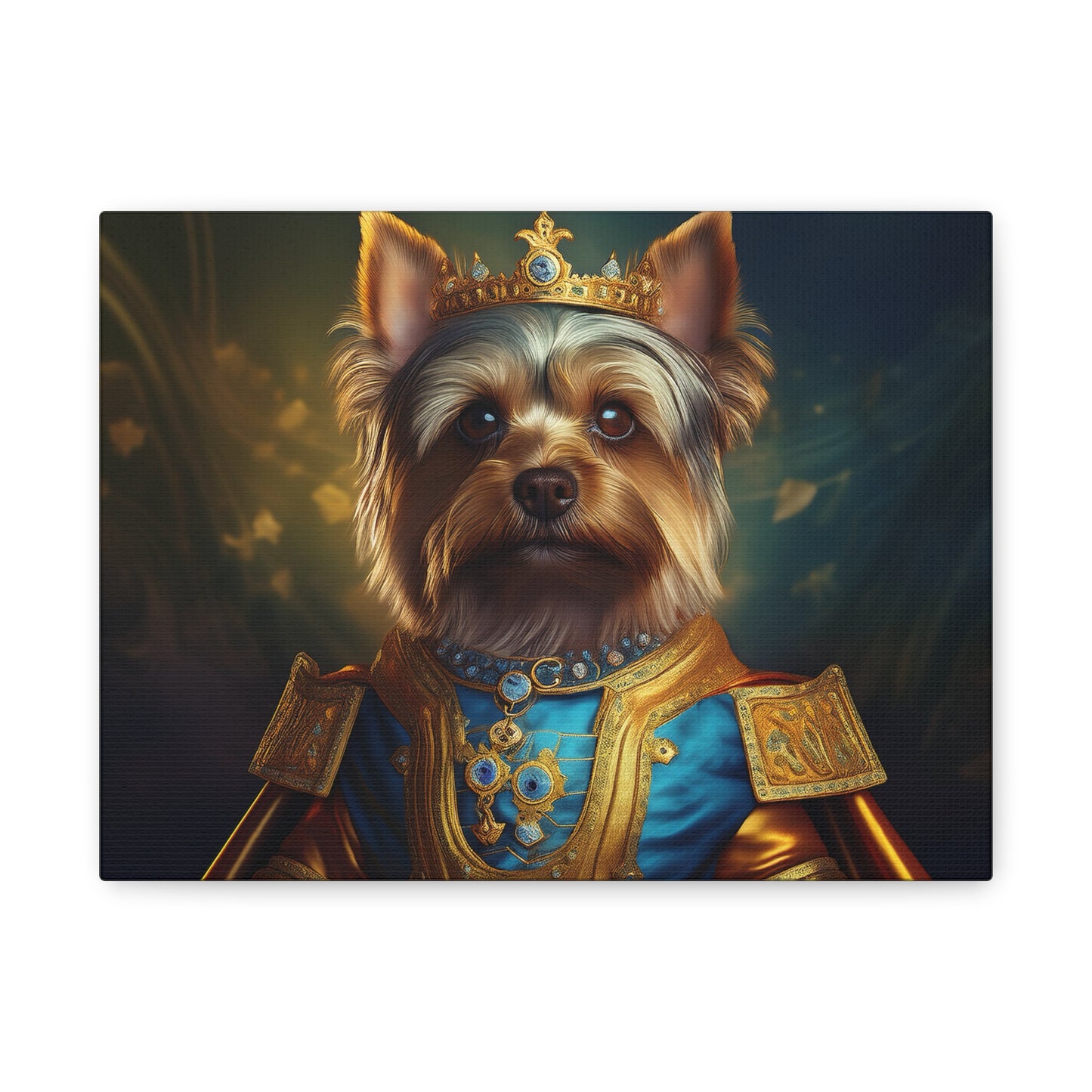 Yorkshire Terrier Renaissance Pet Portrait on Canvas | Wall Art | Wall Print | Dog Art