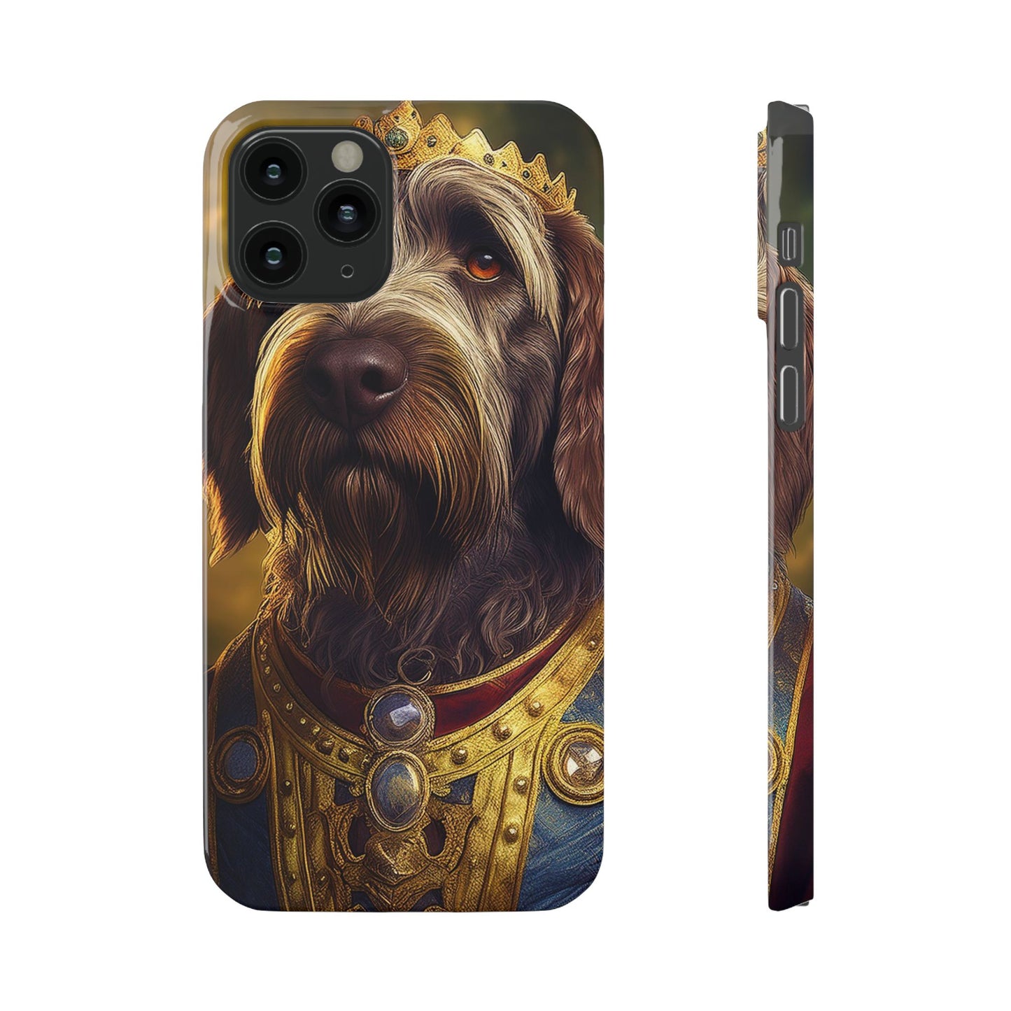 Wirehaired Pointing Griffon Renassaince Dog Portrait Slim Phone Case