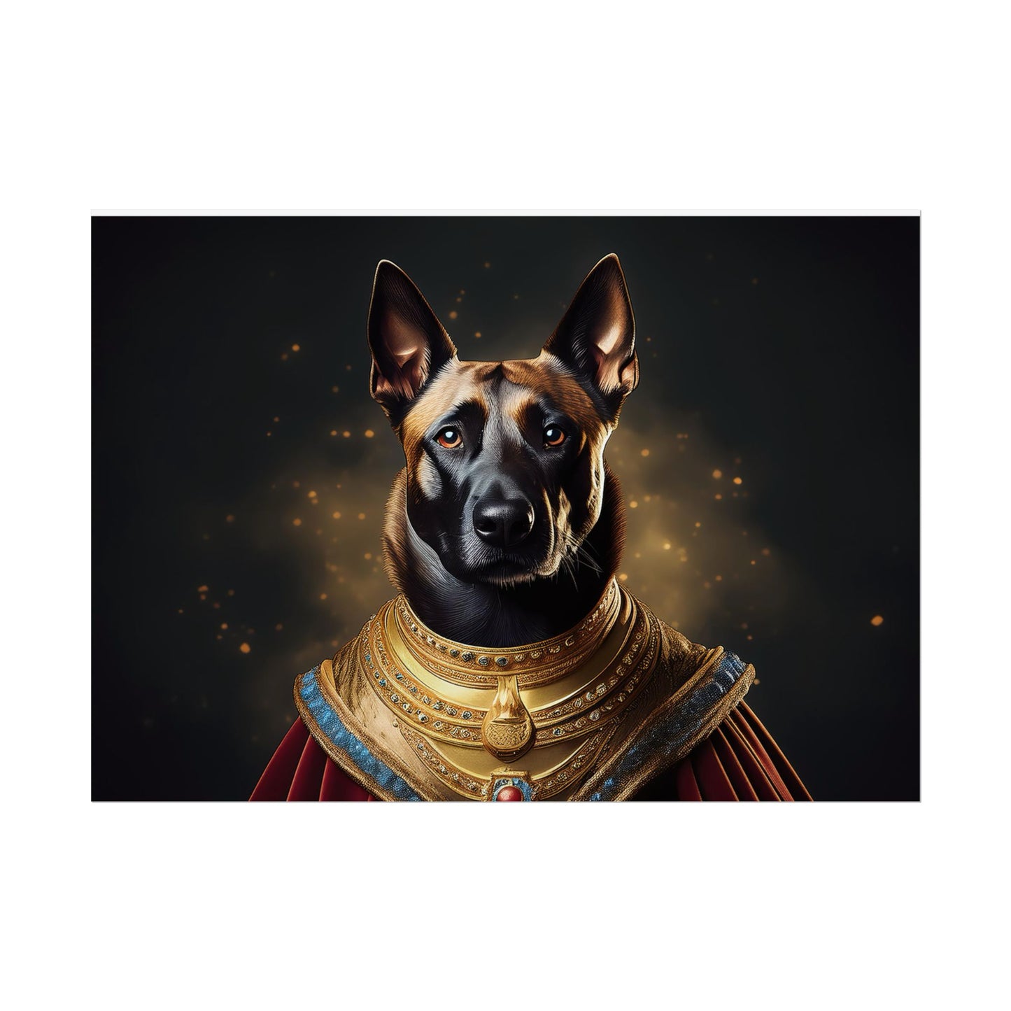 Belgian Malinois Renaissance Dog Portrait Wall Print, Art Print, Art Print, Animal Lover Home Decor, Dog Wall Art, wall art