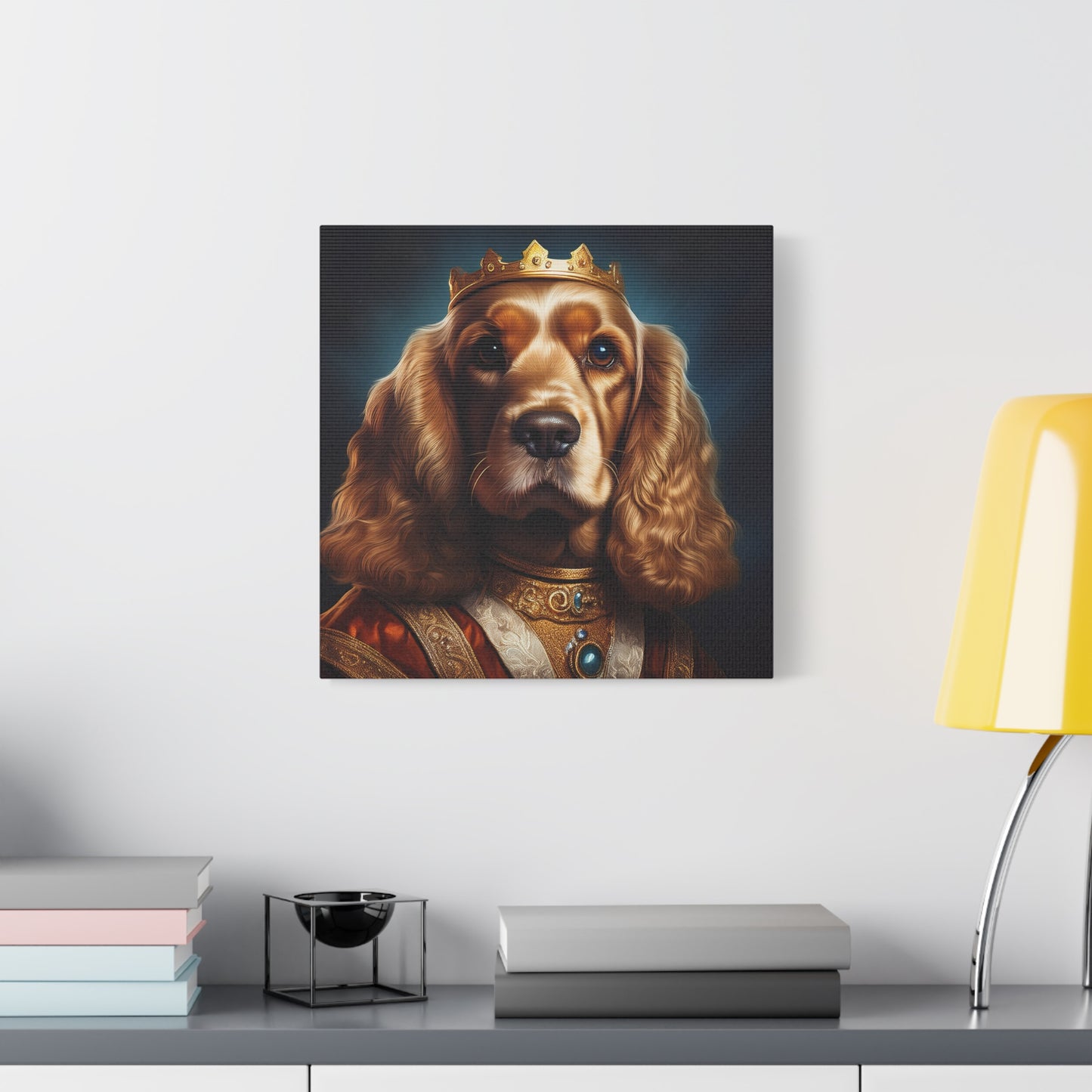 Cocker Spaniel Renaissance Pet Portrait on Canvas | Wall art | wall print
