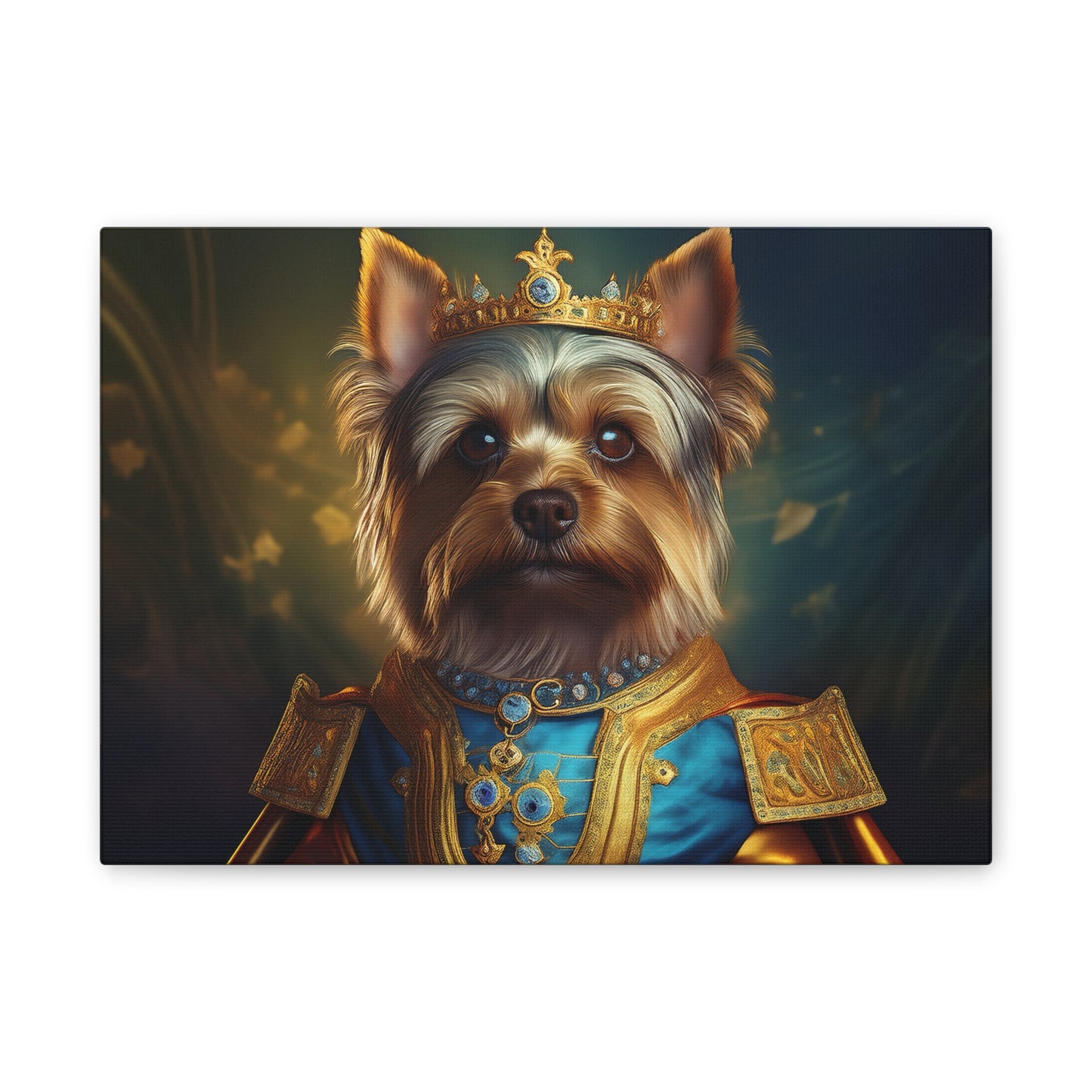 Yorkshire Terrier Renaissance Pet Portrait on Canvas | Wall Art | Wall Print | Dog Art