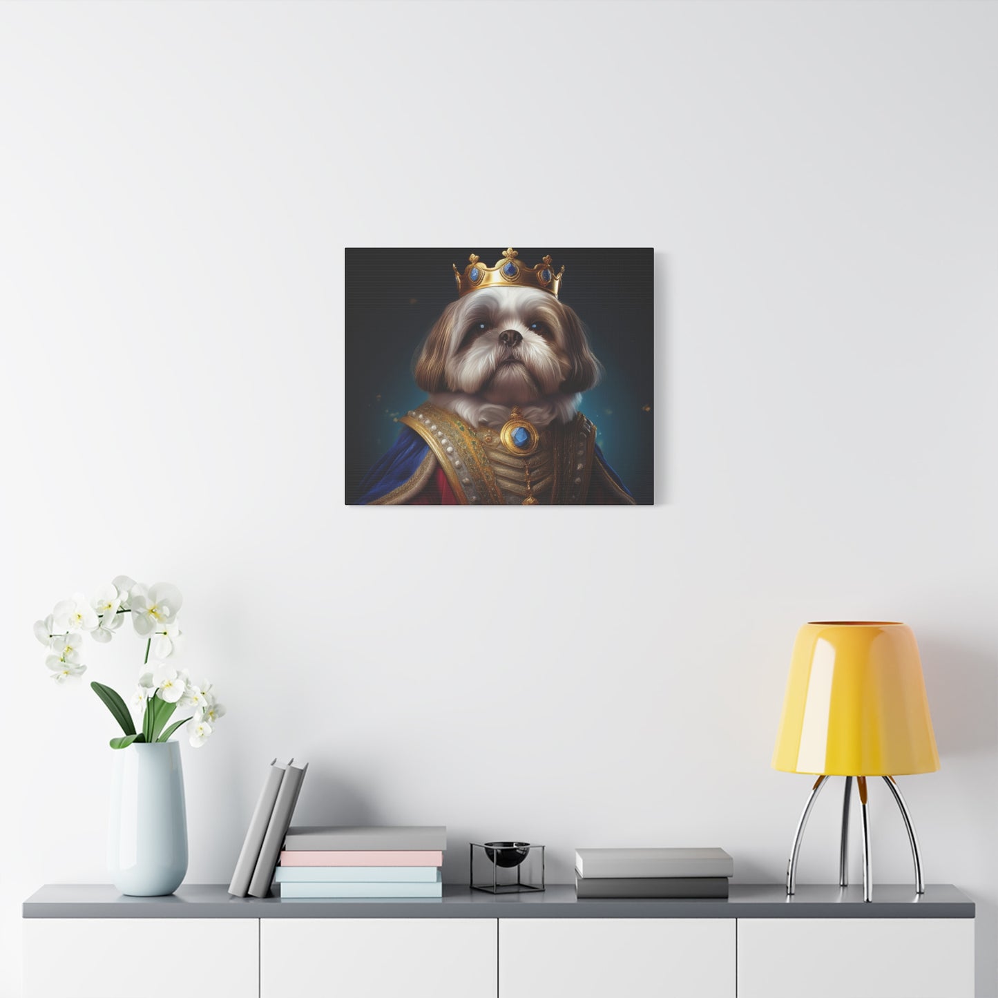 Shih Tzu Renaissance Pet Portrait on Canvas | wall art, wall print, dog portrait, dog art