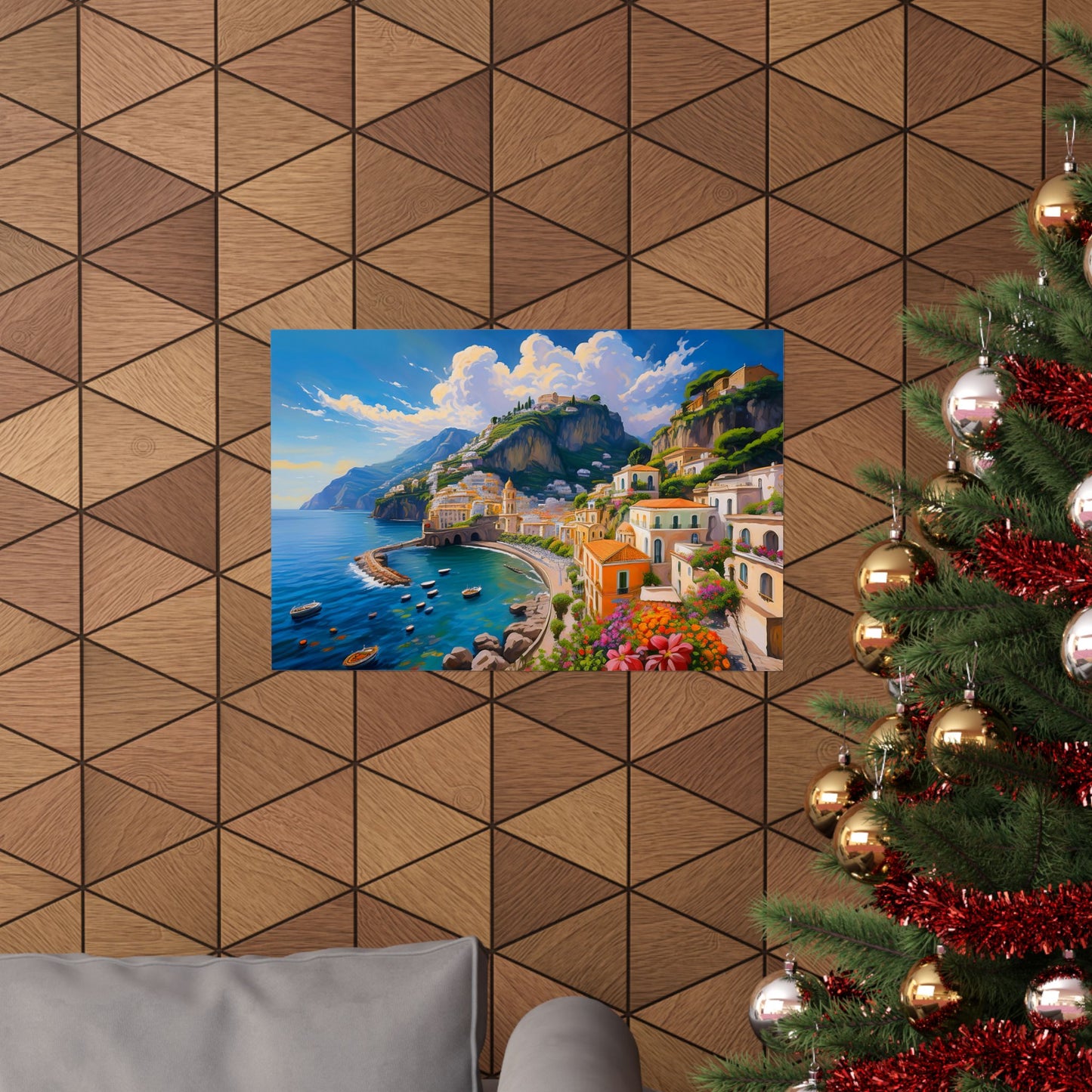 Amalfi Coast Italy Coastal Print | Style 2 | Wall Art | Wall Print