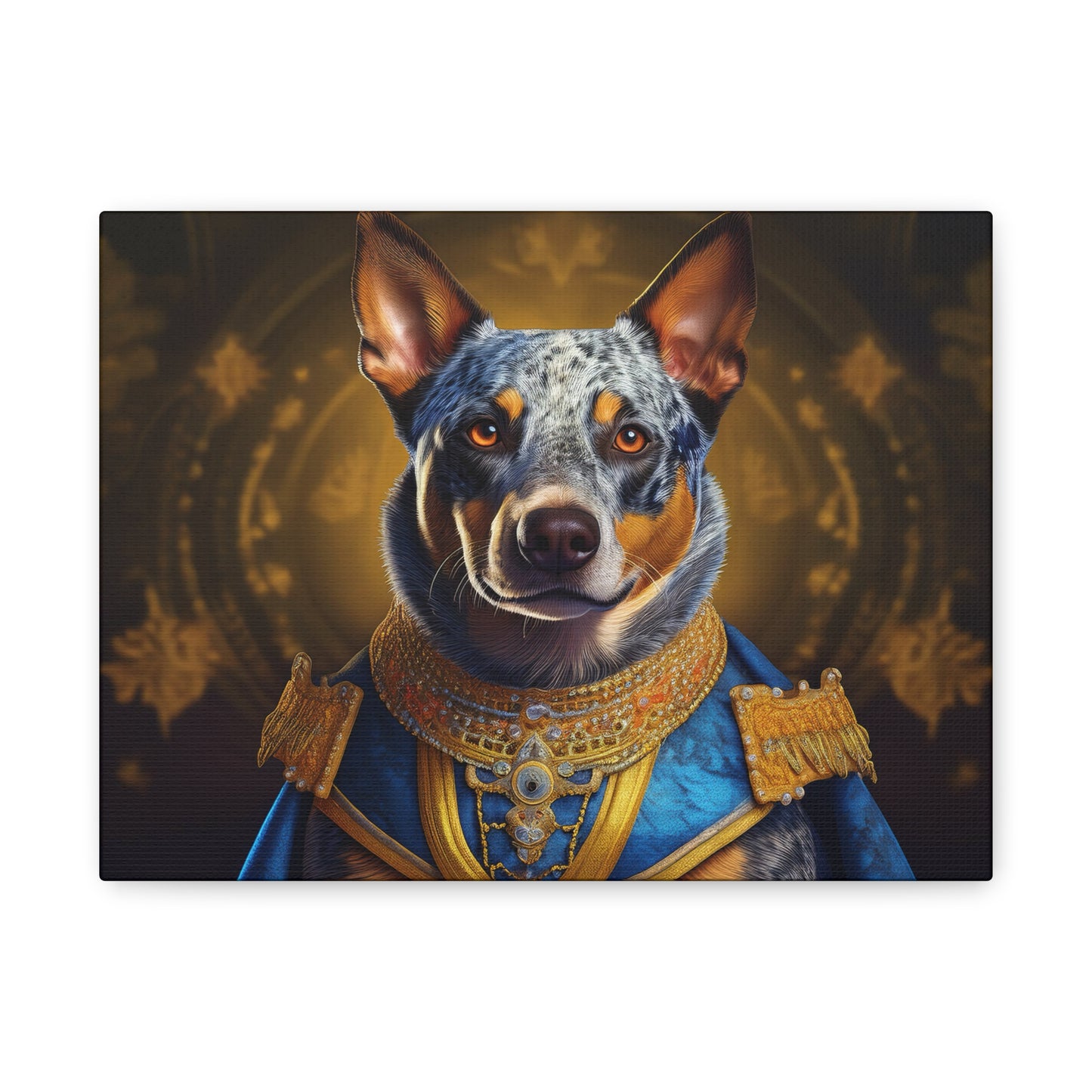 Australian Cattle Dog Renaissance Pet Portrait on Canvas | wall art | wall print
