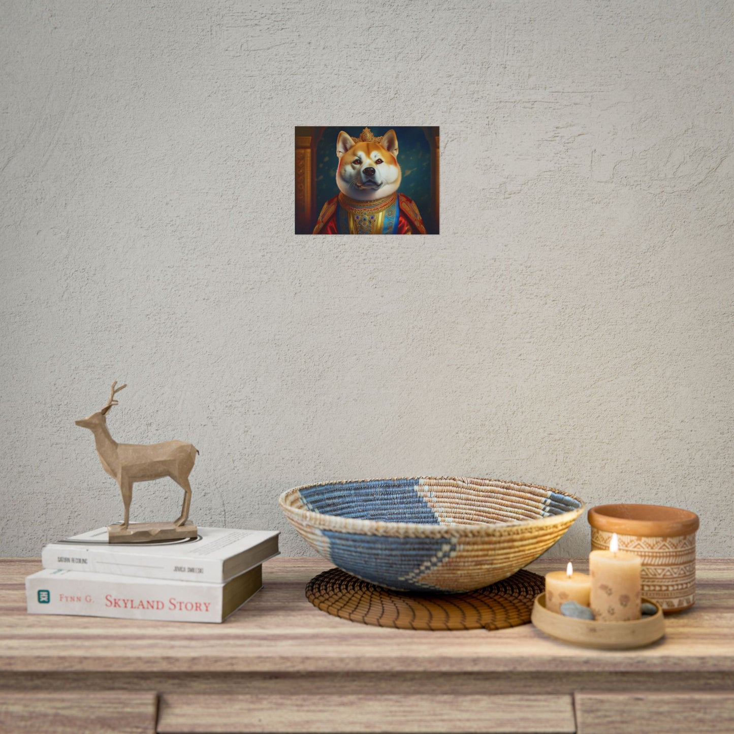 Shiba Dog Renaissance Portrait Print, Art Print, Wall Decor Gift, Animal Lover Home Decor, wall prints, wall art