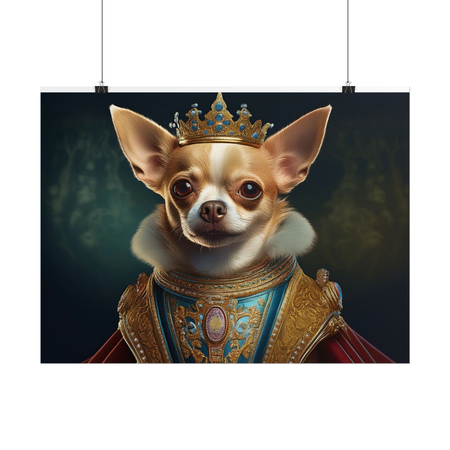 Chihuahua Dog Renaissance Pet Portrait Print | Wall print | Wall art