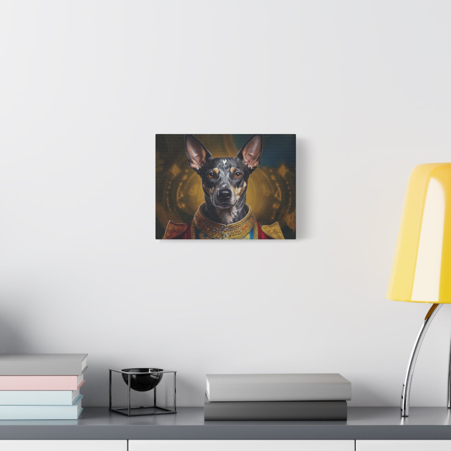 Peruvian Inca Orchid Renaissance Dog Portrait on Canvas, Pet Lover Gift, Home Decor, Unique Wall Art, Dog Birthday Present, Animal Wall Art