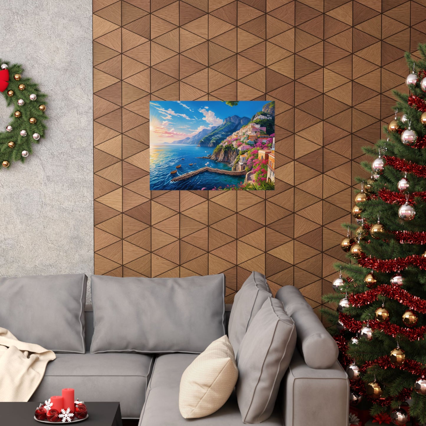 Amalfi Coast Italy Coastal Print | Style 4 | Wall Art | Wall Print